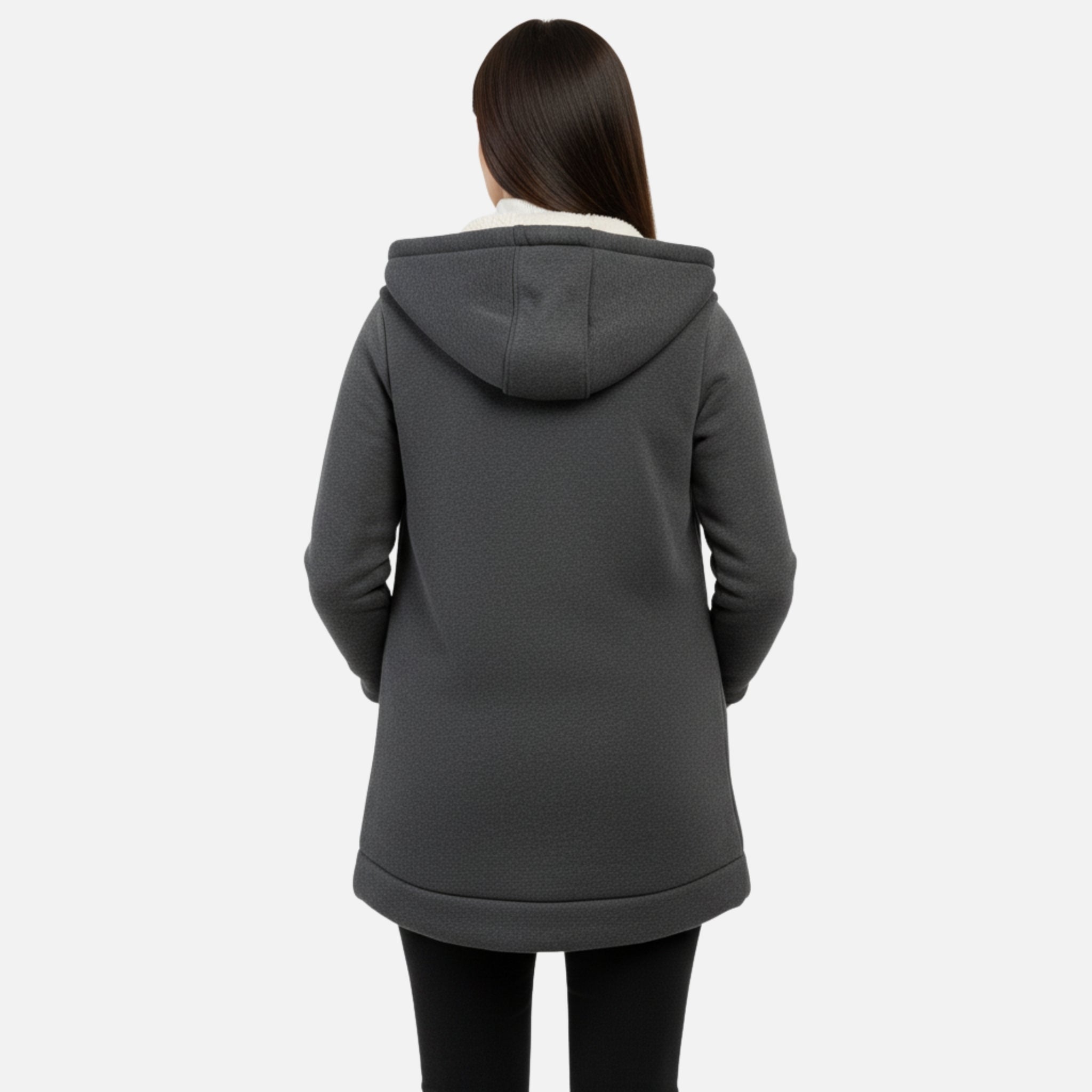 NolaKwin | Unisex Gruba Bluza Damska z Kapturem i Kieszeniami, Ciepła Kurtka z Zapięciem Z Przodu