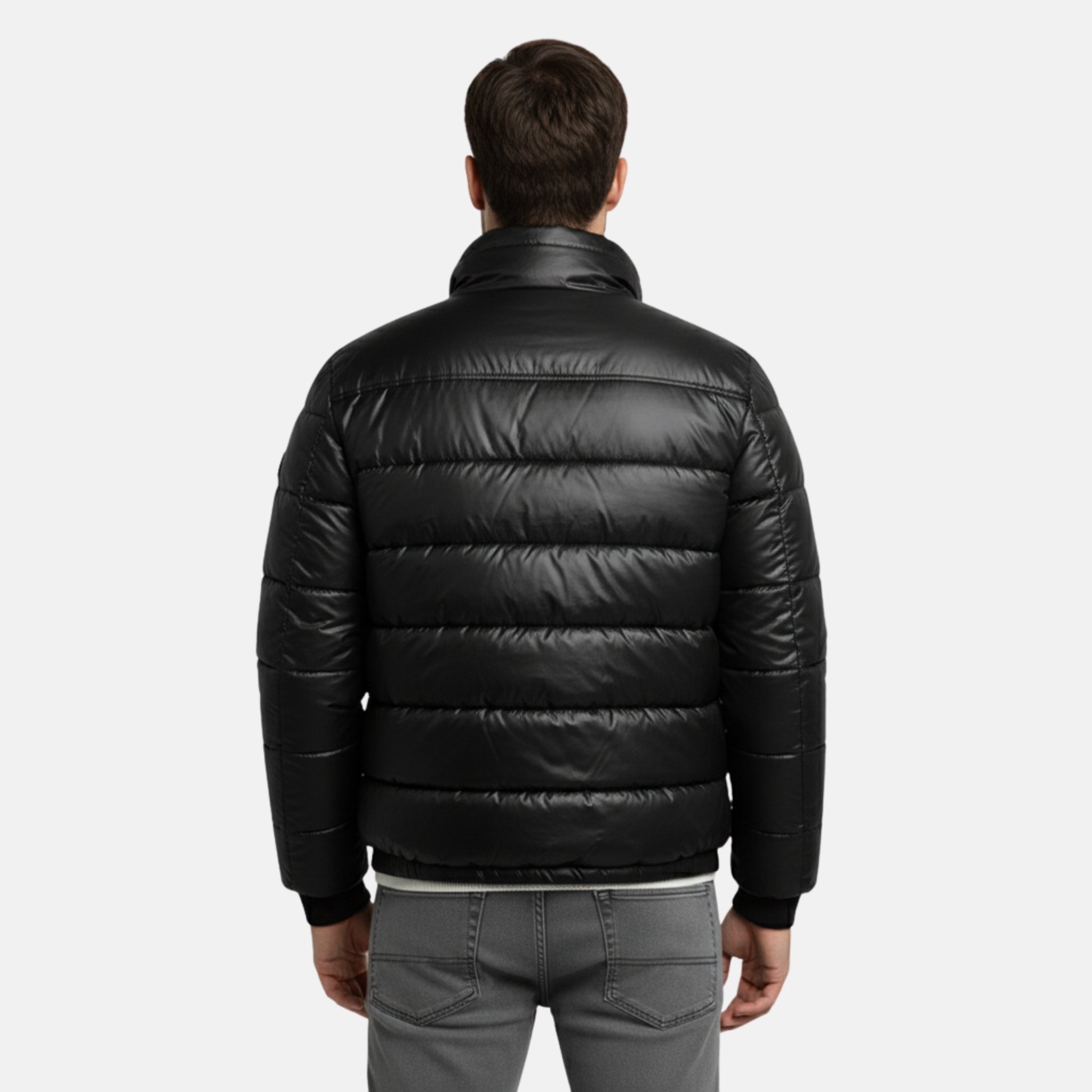 NolaKwin | Męska ultralekka kurtka puchowa na jesień - stylowa, cienka, biała