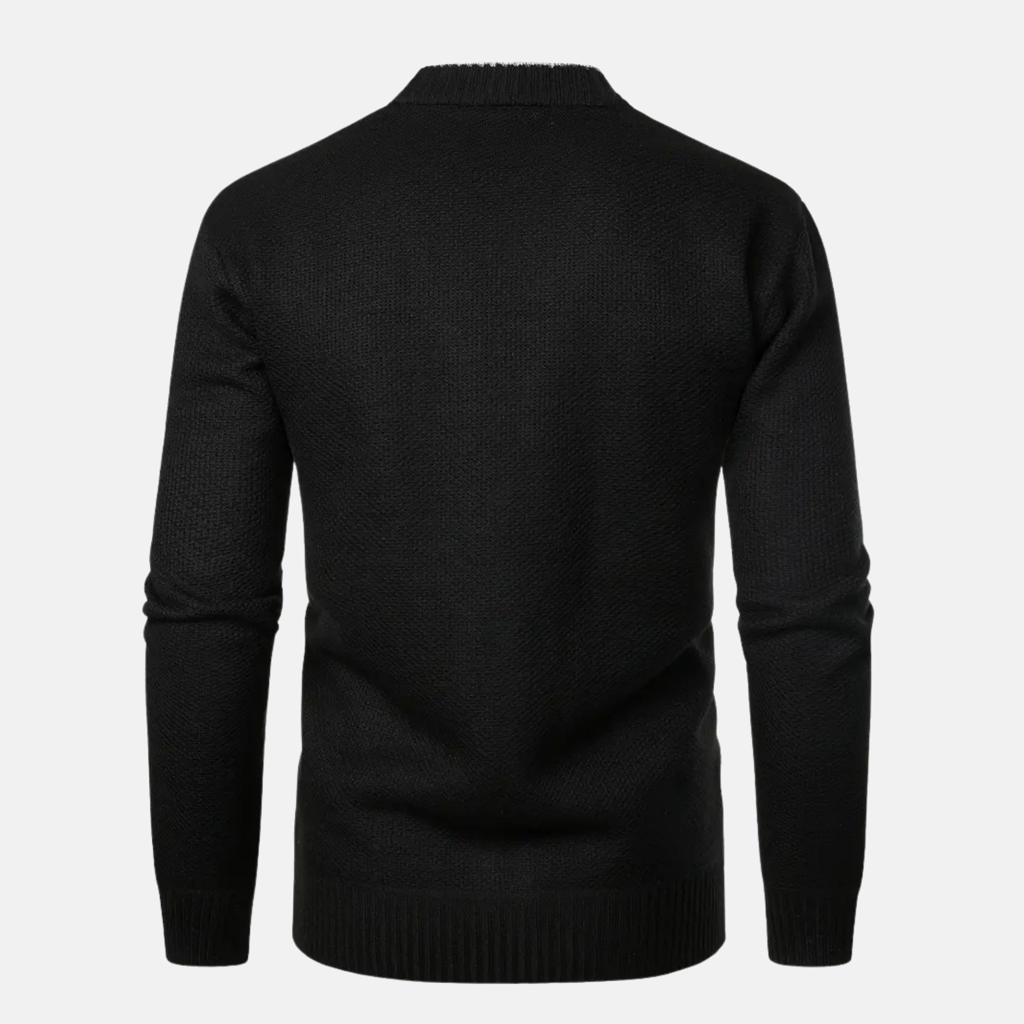 NolaKwin | Męski Gruby Sweter na Jesień i Zimę z Dekoltem w Serek