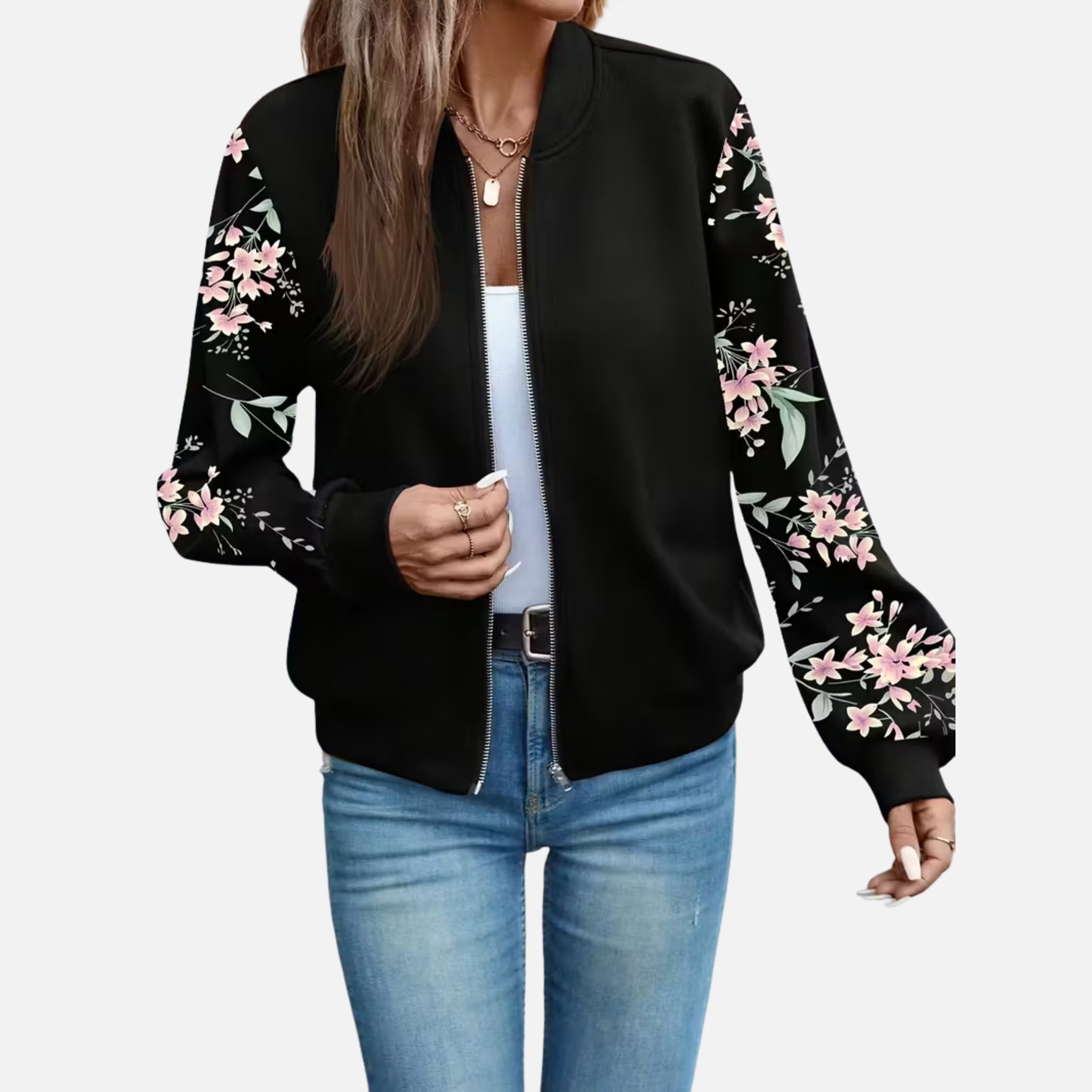 NolaKwin | Kurtka z długim rękawem dla kobiet w rozmiarze plus - Elegancka odzież sportowa na co dzień