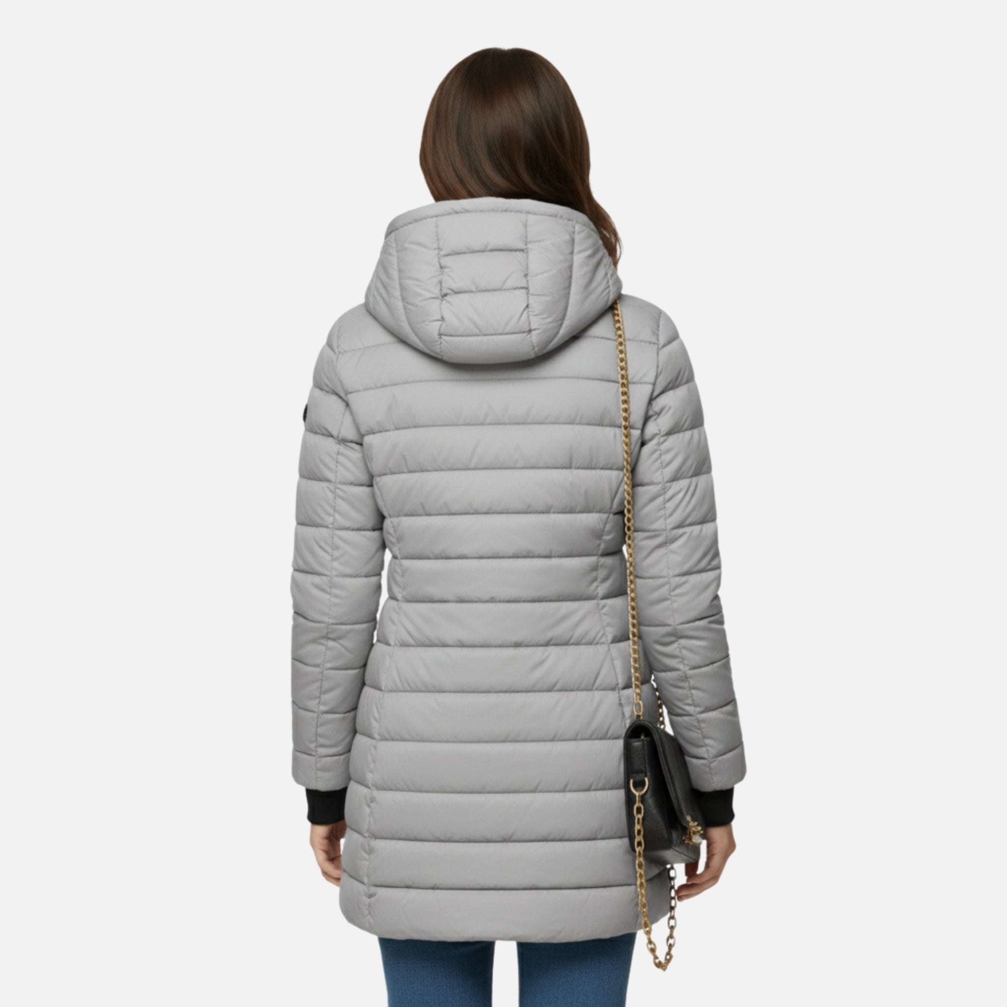 NolaKwin | Elegancki Zimowy Płaszcz do Kolan dla Kobiet – Stylowy i Ciepły na Chłodne Dni