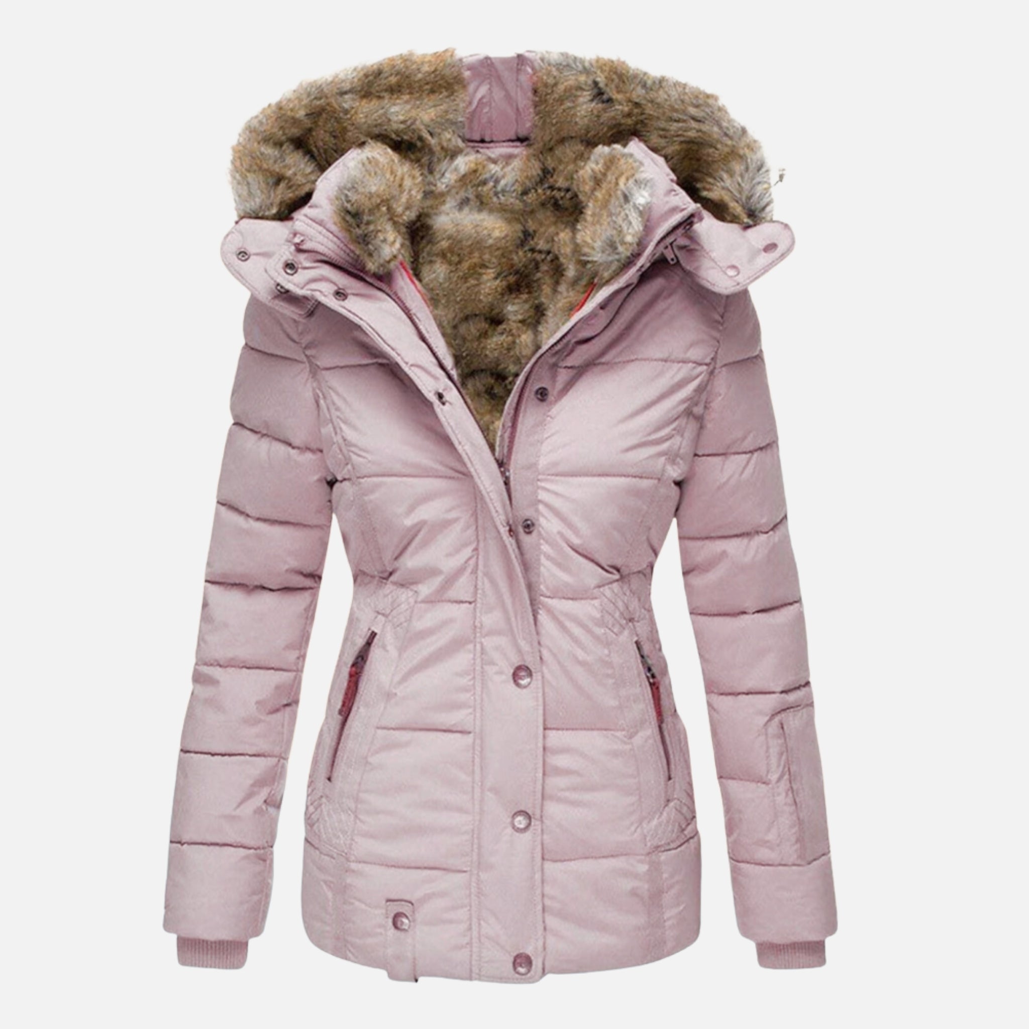 NolaKwin | Stylowa Damska Kurtka Zimowa z Bawełny - Ciepła z Kapturem