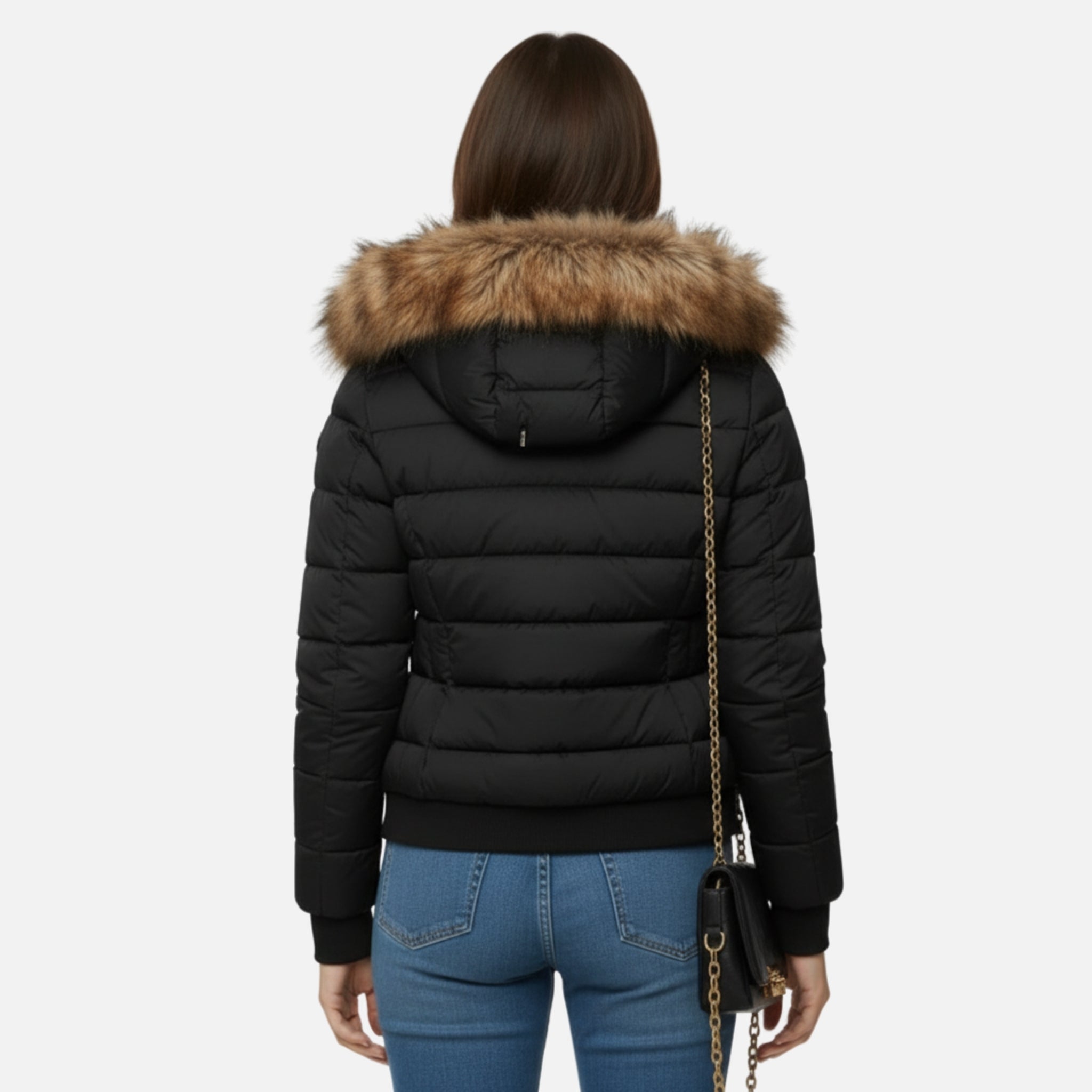 NolaKwin | Stylowa Damska Kurtka Zimowa z Bawełny - Ciepła z Kapturem