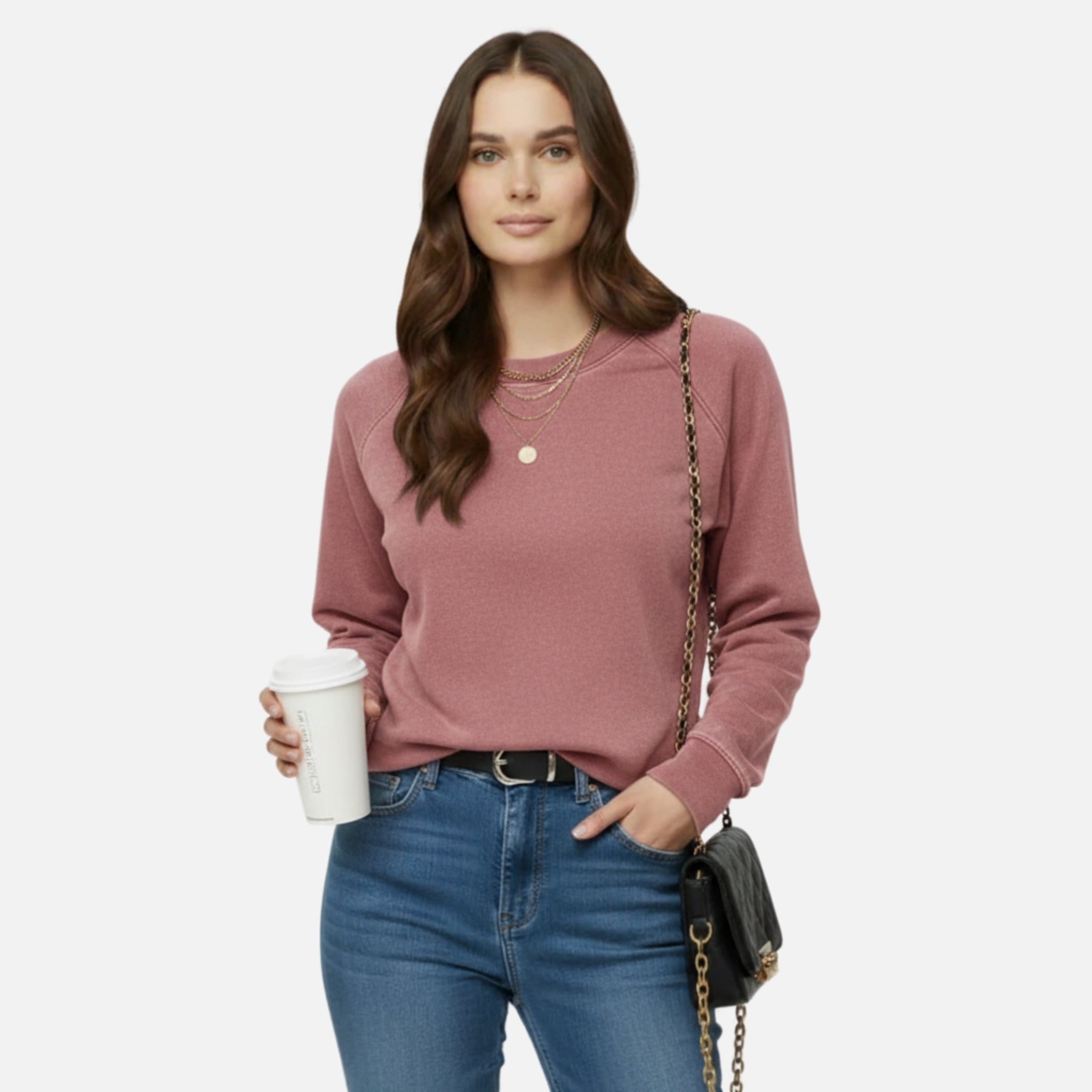 NolaKwin | Kobieca Moda Casual, Sweter z Okrągłym Dekoltem Długie Rękawy