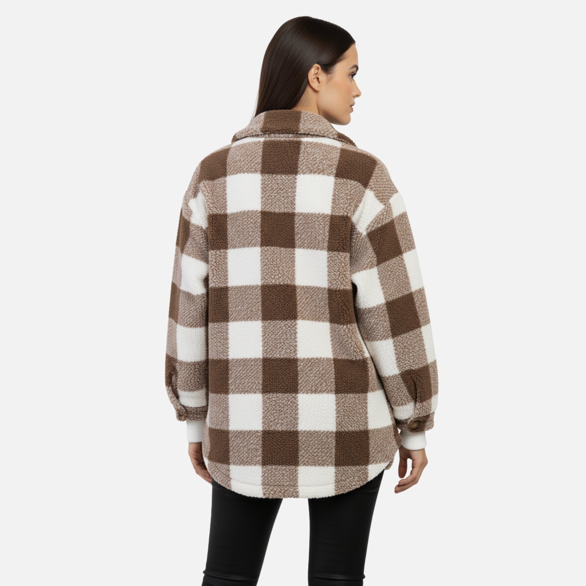 NolaKwin | Elastyczna Zimowa Kurtka Wysoka Elastyczność Długa Pluszowa Zimowa Kurtka