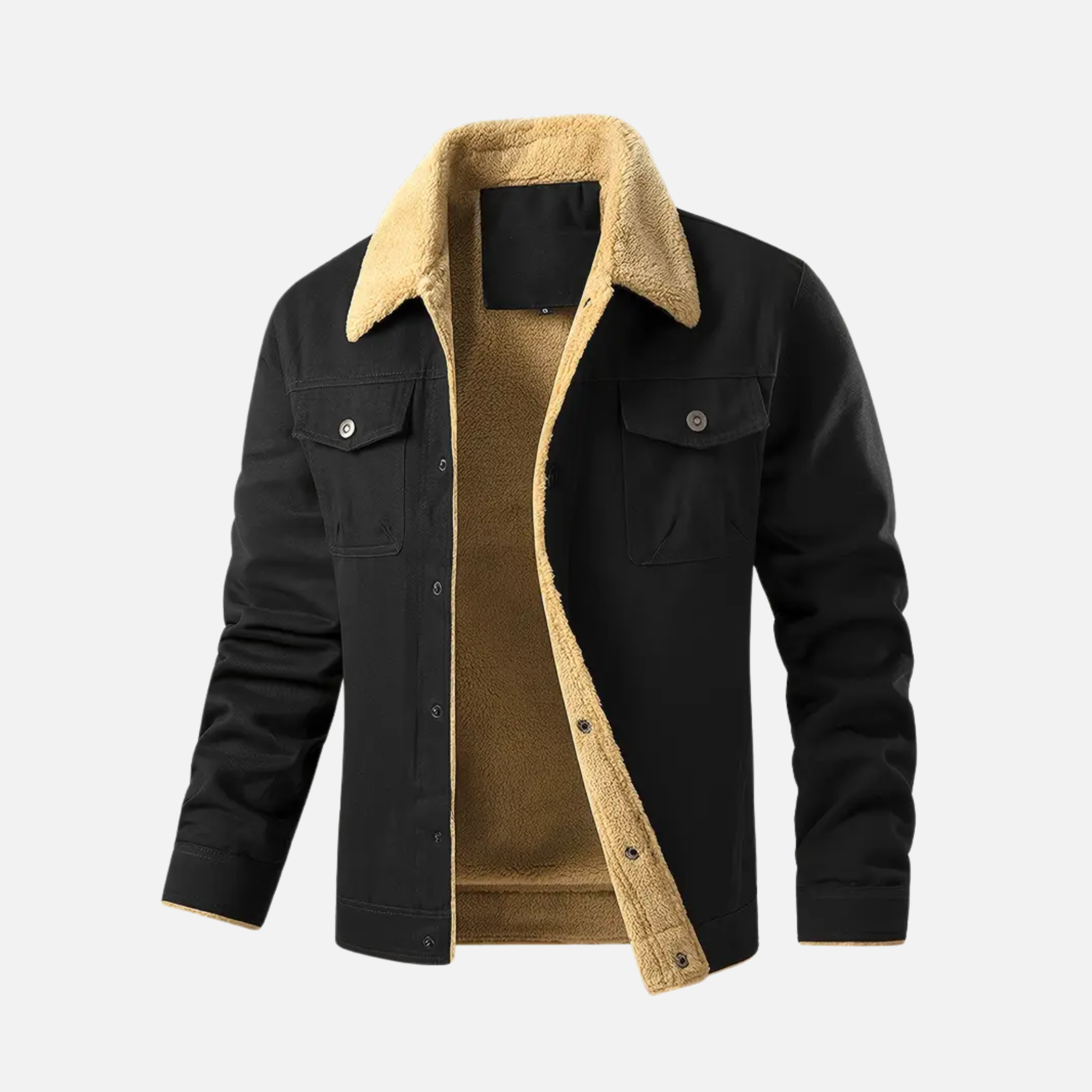 NolaKwin | Męska Gruba Fleece Kurtka na Jesień/Zimę - Casual Pluszowa