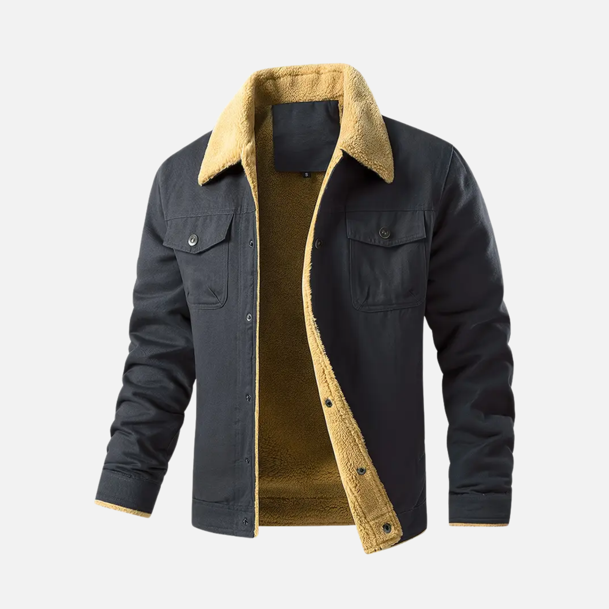 NolaKwin | Męska Gruba Fleece Kurtka na Jesień/Zimę - Casual Pluszowa