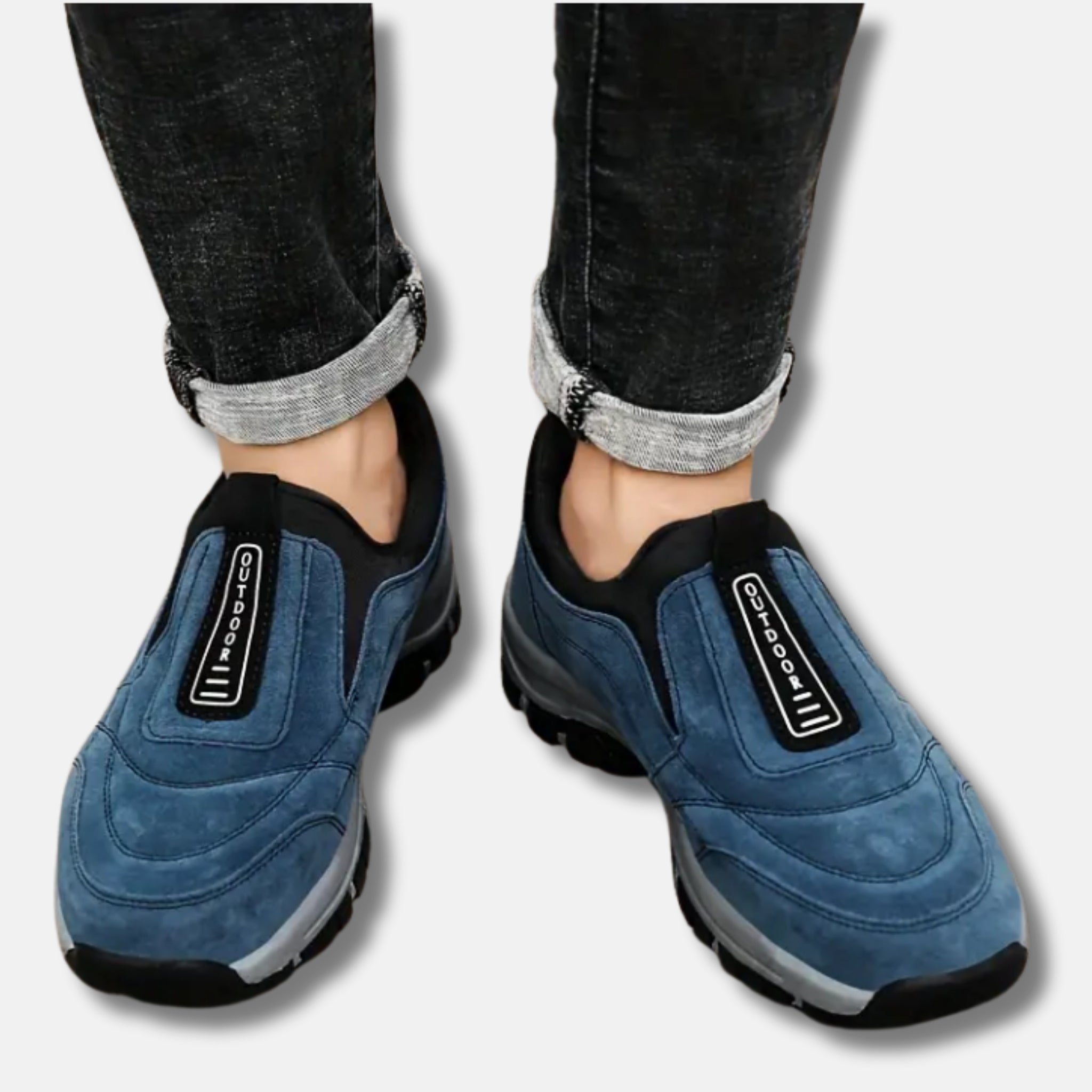 NolaKwin | Skórzane buty casualowe w rozmiarze plus z antypoślizgowymi gumowymi podeszwami idealne do wędrówek