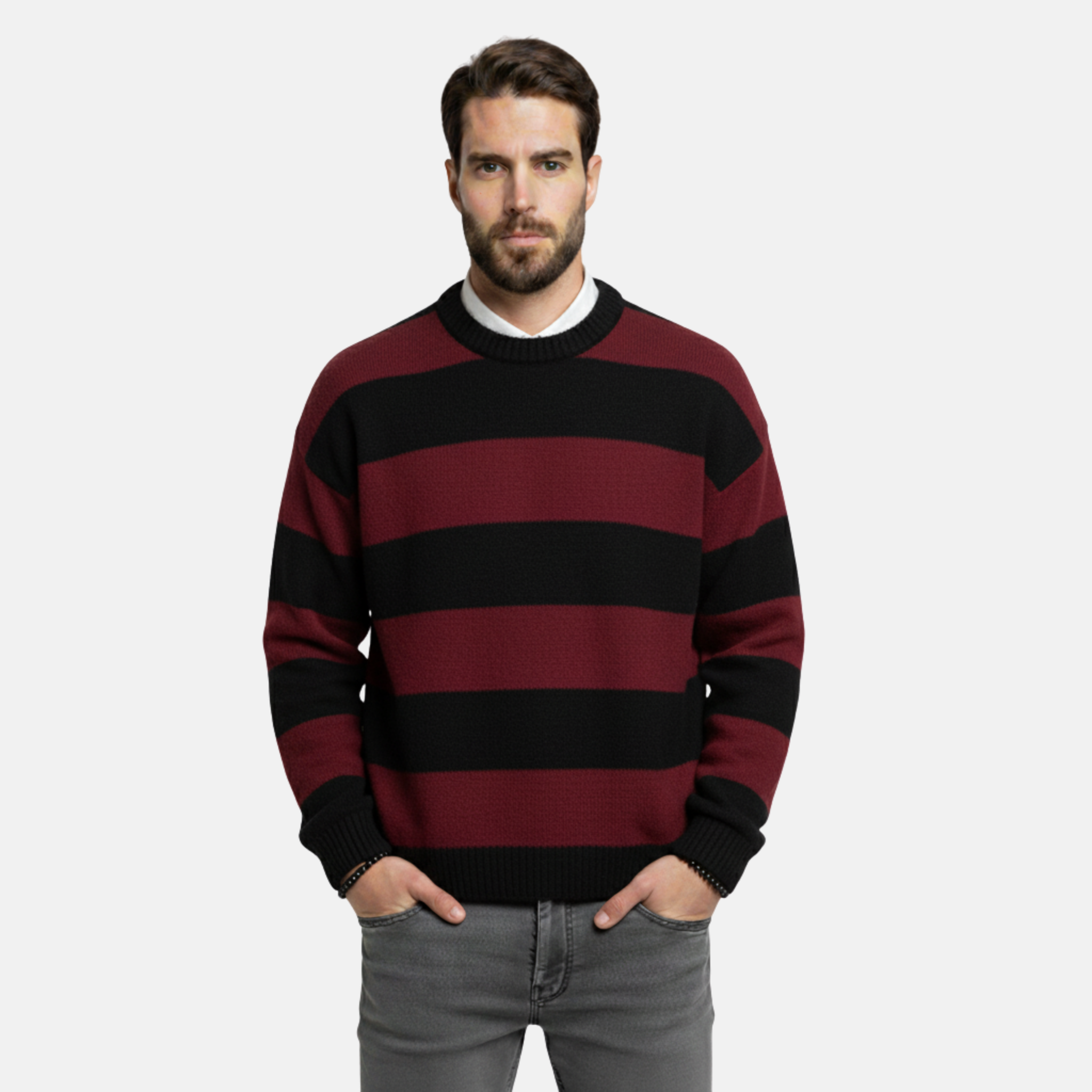 NolaKwin | Męski Sweter Wzorzysty na Jesień - Kolekcja Zimowa