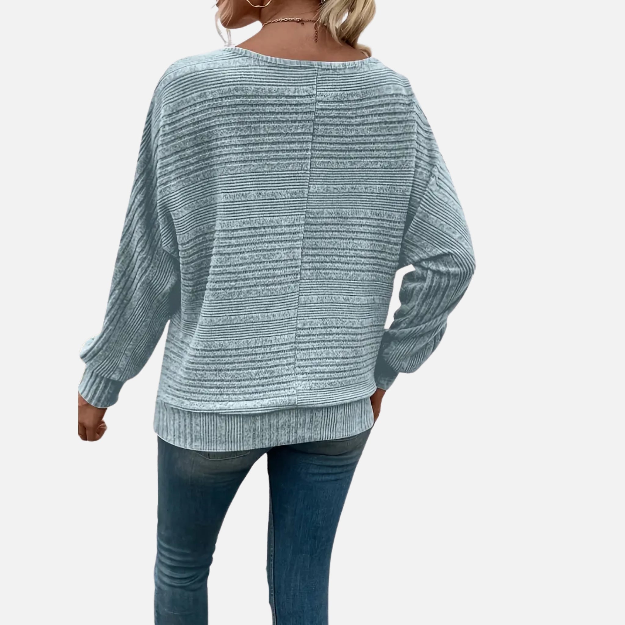 NolaKwin | Nowy, wygodny sweter na jesień i zimę w jednolitym kolorze, z długimi rękawami i okrągłym dekoltem