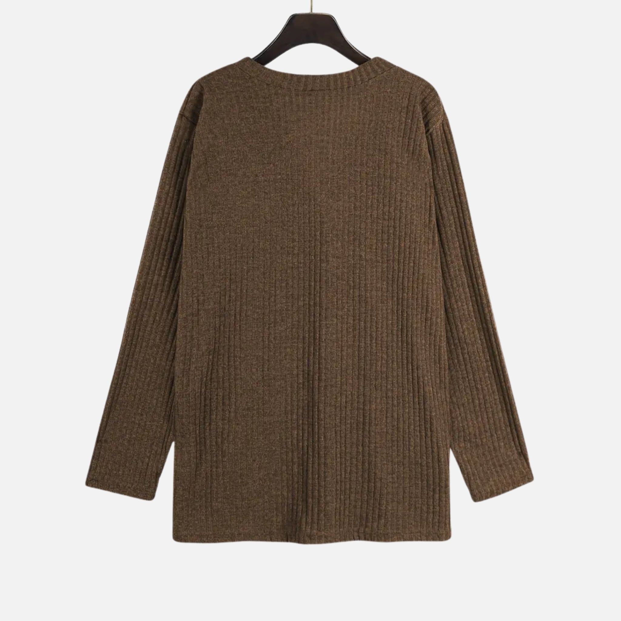 NolaKwin | Damski długi sweter z długim rękawem, otwarty, jednolity kolor – nowoczesny styl na jesień i zimę