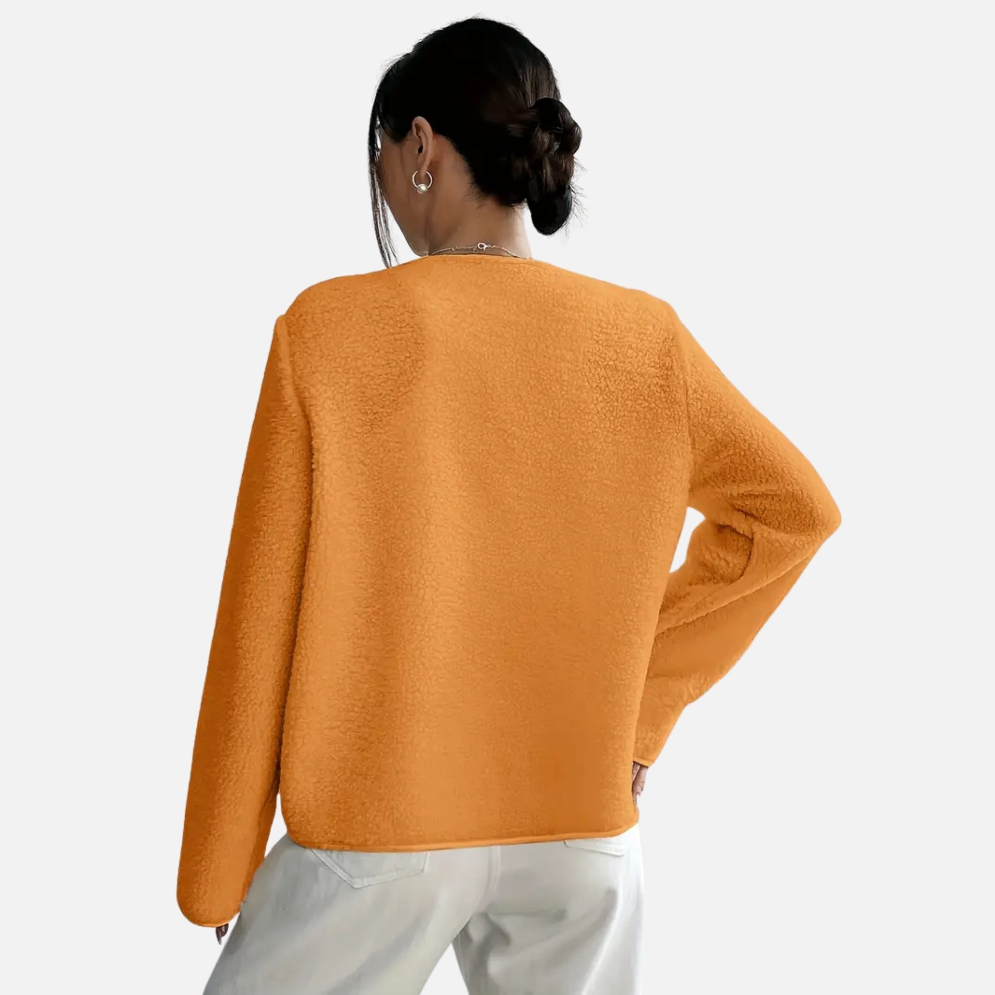 NolaKwin | Kurtka na jesień-zimę dla kobiet w rozmiarze plus - Stylowy jednolity kolor, nowoczesny design