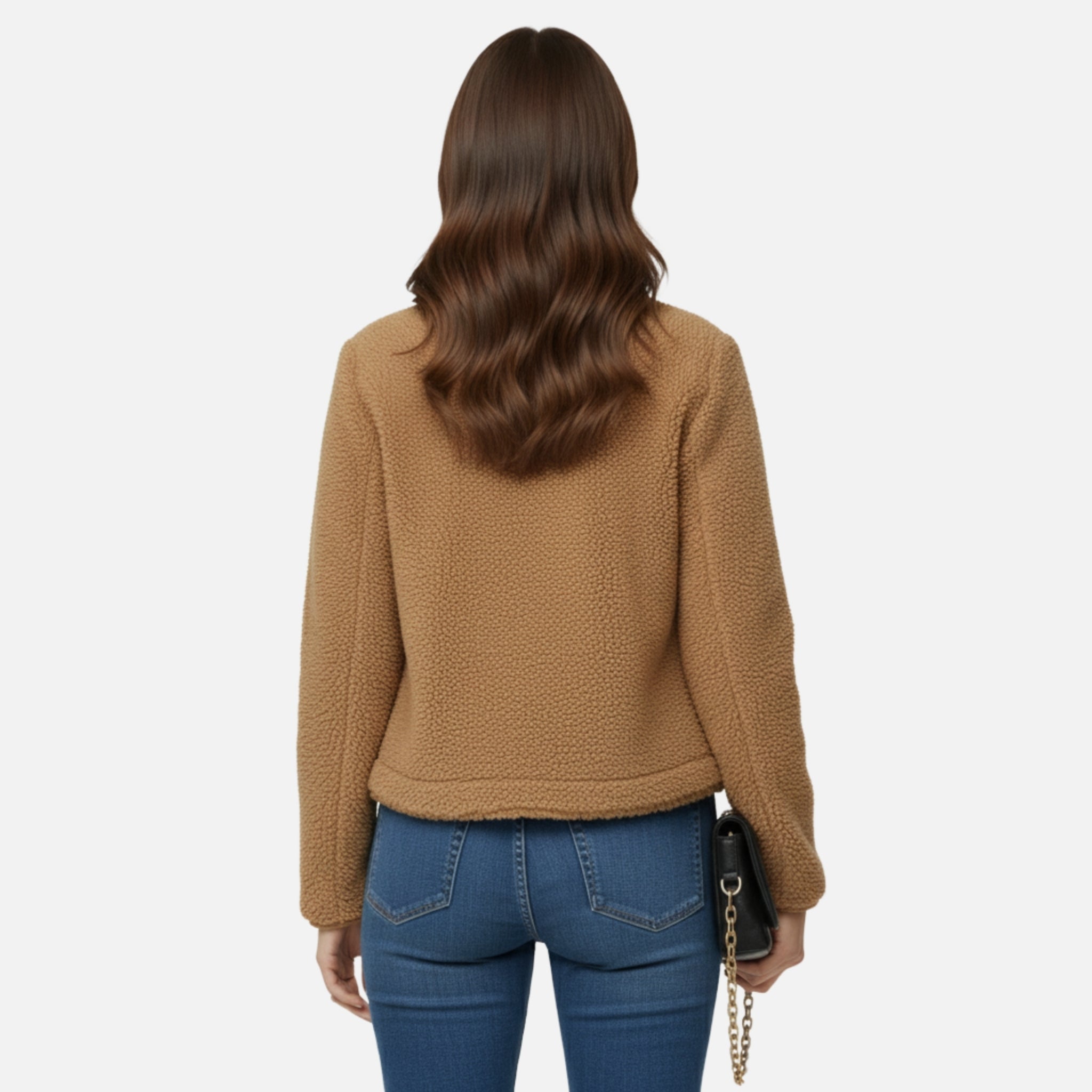 NolaKwin | Kurtka na jesień-zimę dla kobiet w rozmiarze plus - Stylowy jednolity kolor, nowoczesny design