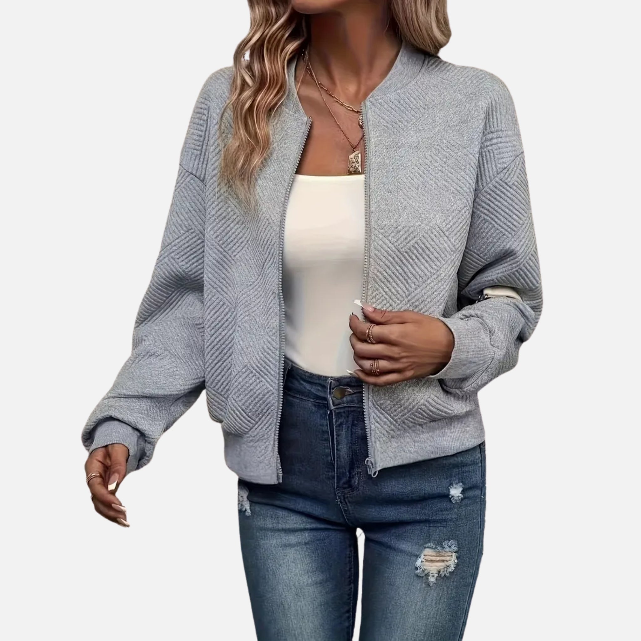 NolaKwin | Stylowa bomberka damska – lekka i miękka kurtka z zamkiem