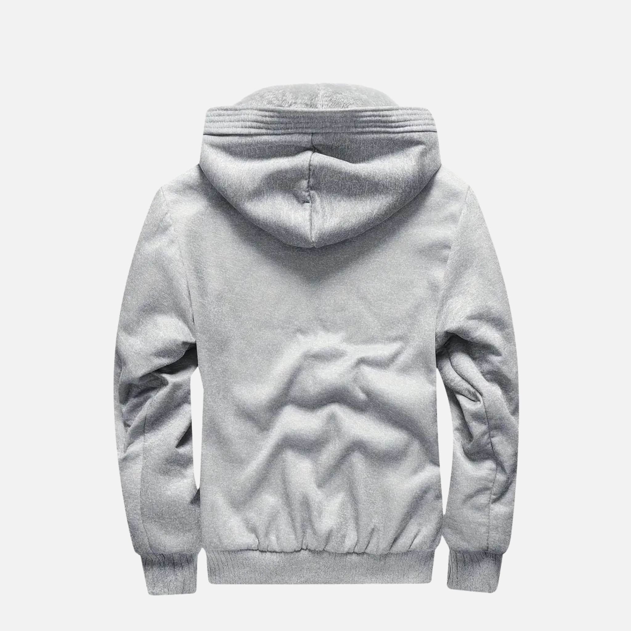 NolaKwin | Męska kurtka z kapturem z ciepłej wełny, zapinana na zamek, idealna na sezon jesień-zima.