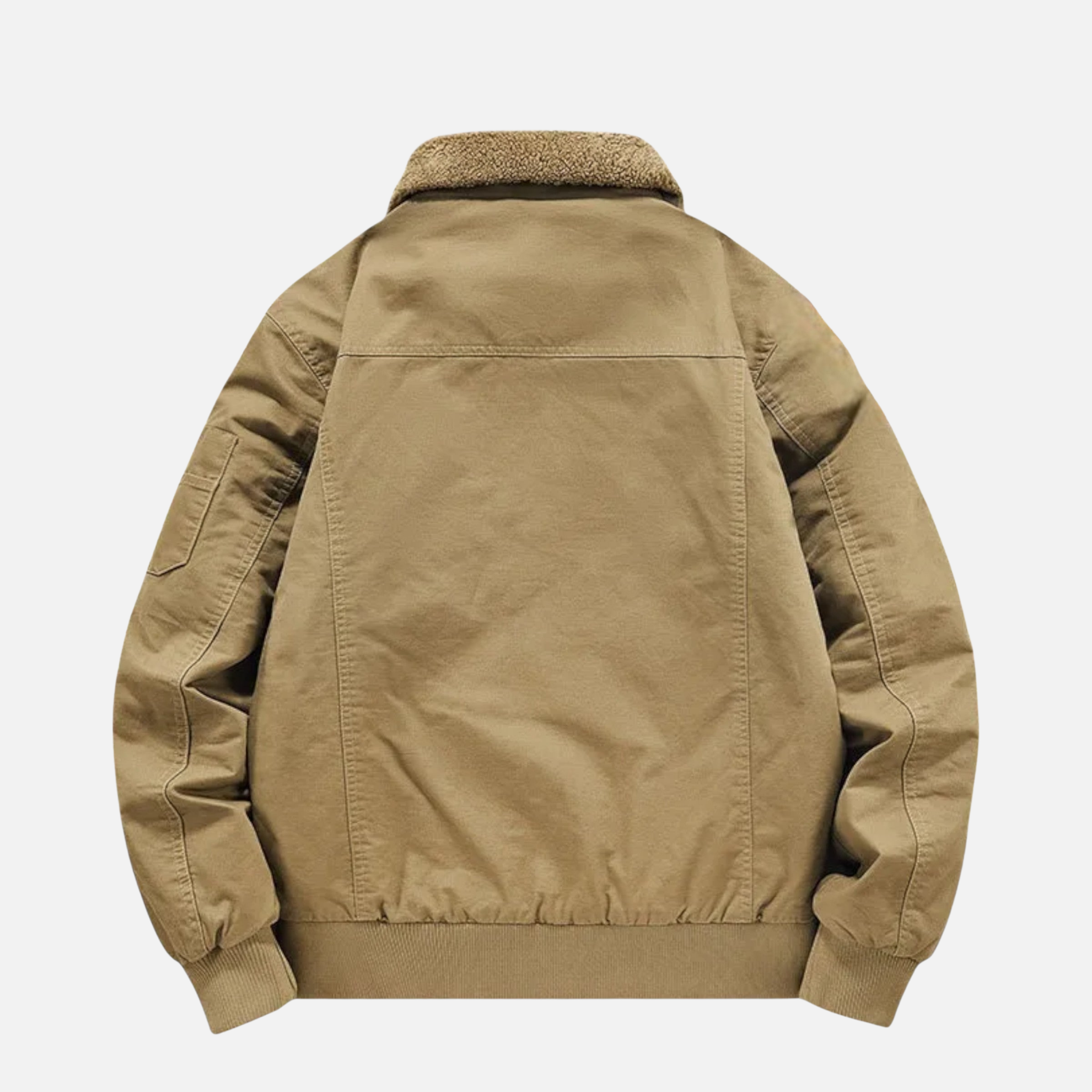 NolaKwin | Męska Kurtka Casual – Stylowa Mieszanka Bawełny i Wełny Jagnięcej