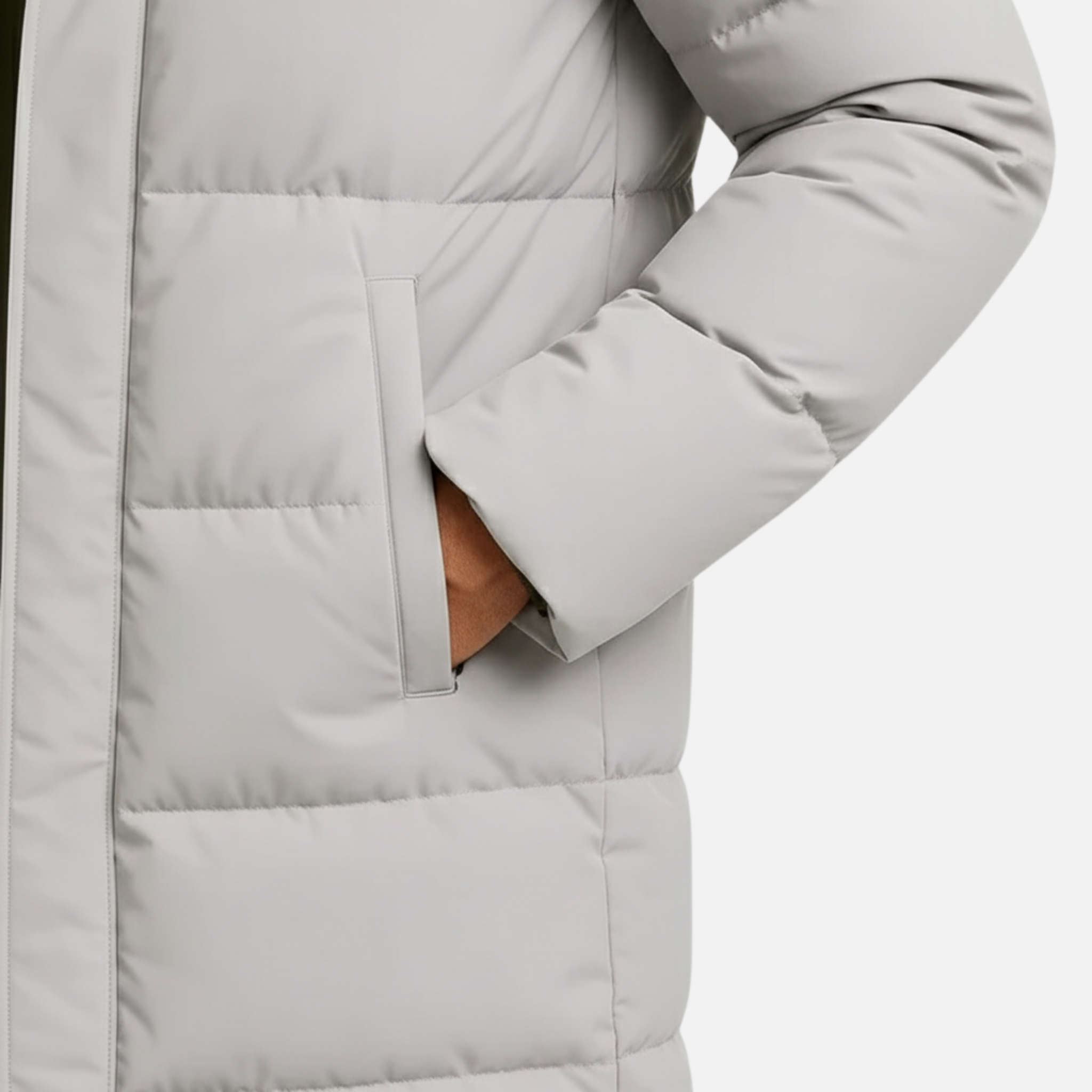 NolaKwin | Męska wodoodporna czarna kurtka puchowa na zimę