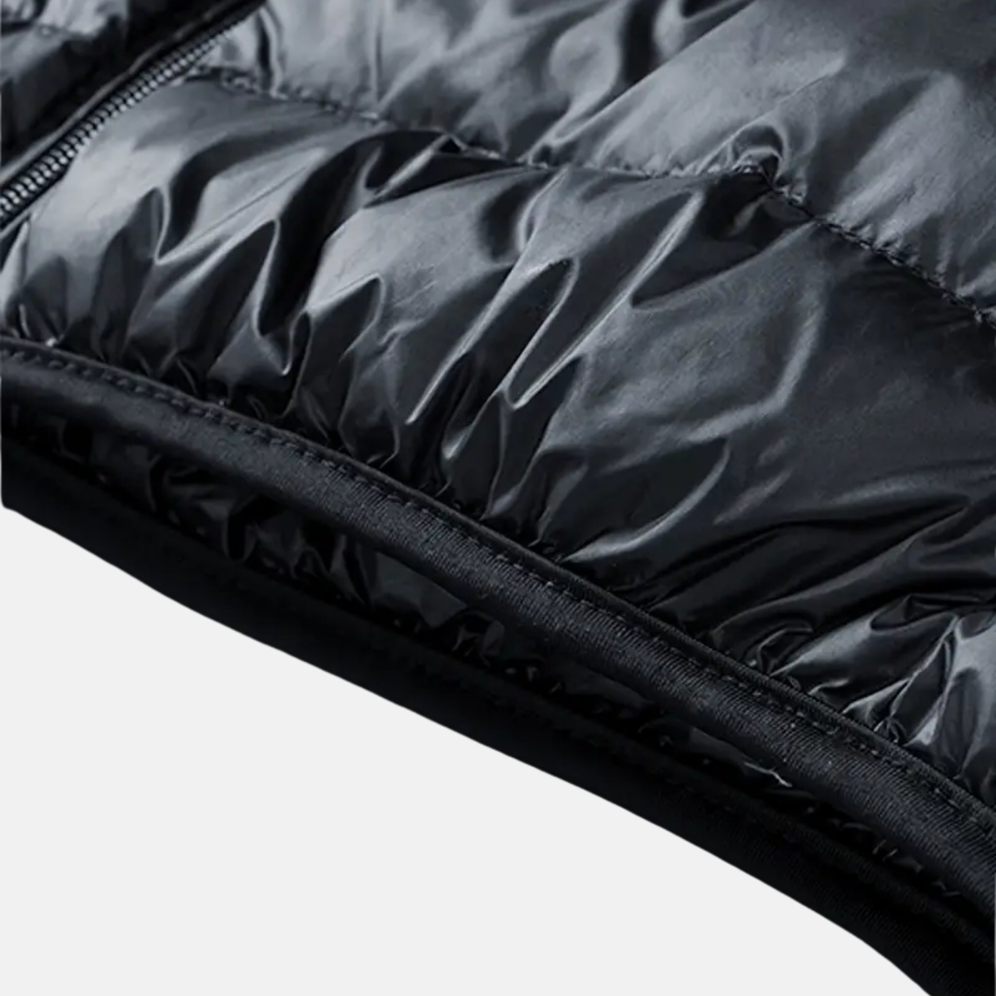 NolaKwin | Męska ultralekka kurtka puchowa na jesień - stylowa, cienka, biała