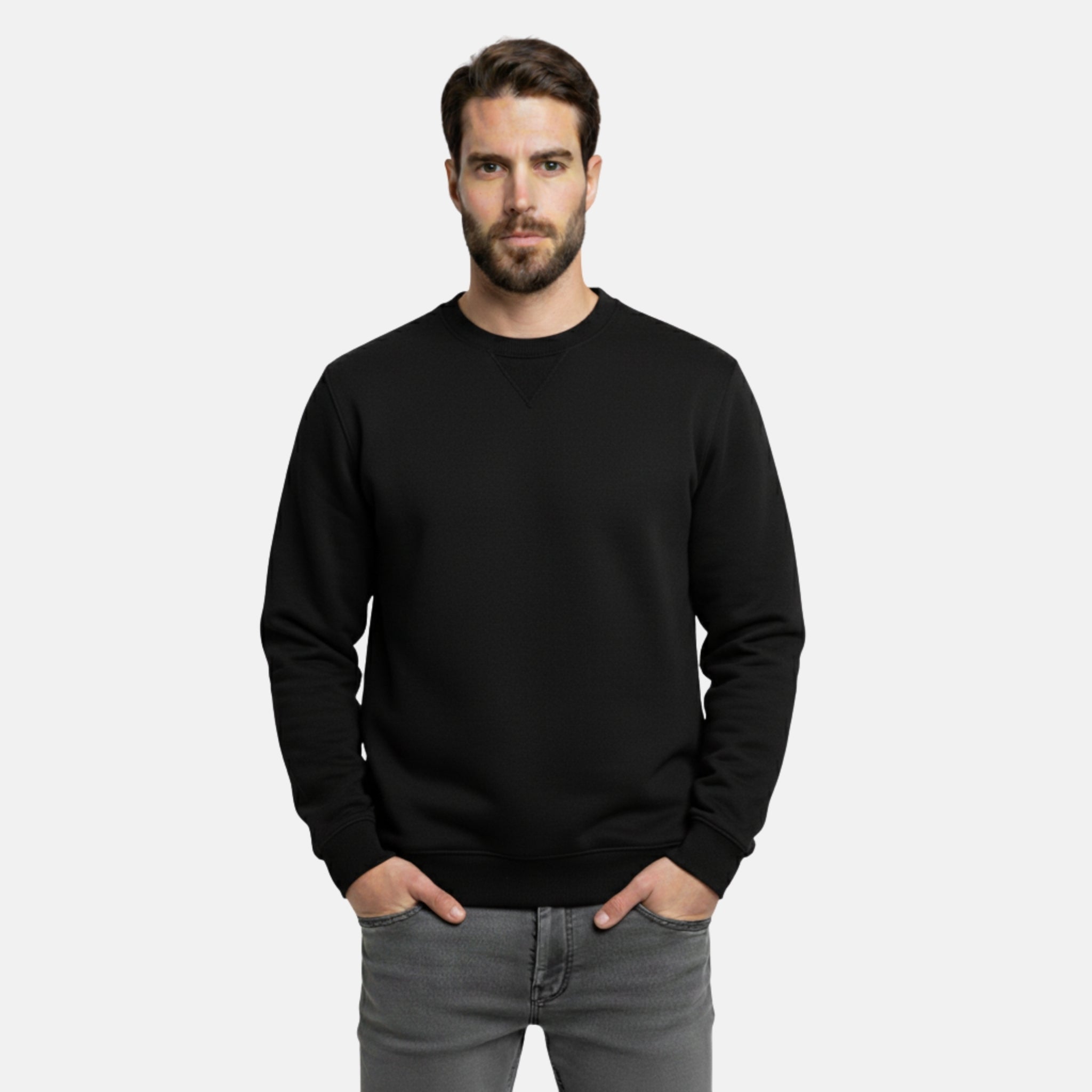 NolaKwin | Nowy Męski Jednoczęściowy Dres z Okrągłym Dekoltem i Swetrem