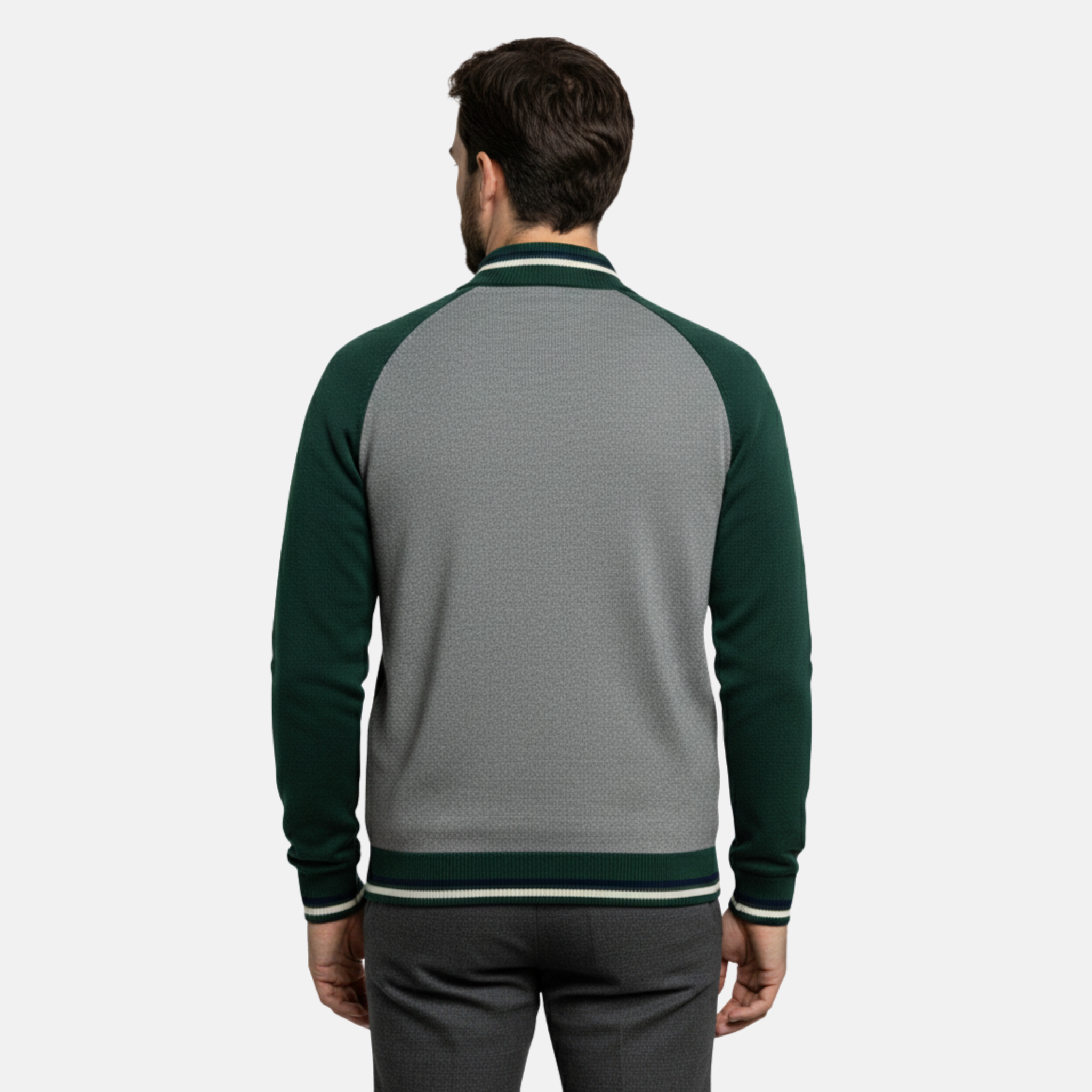 NolaKwin | Męski sweter z zamkiem – Heritage Bawełnowa Dzianina