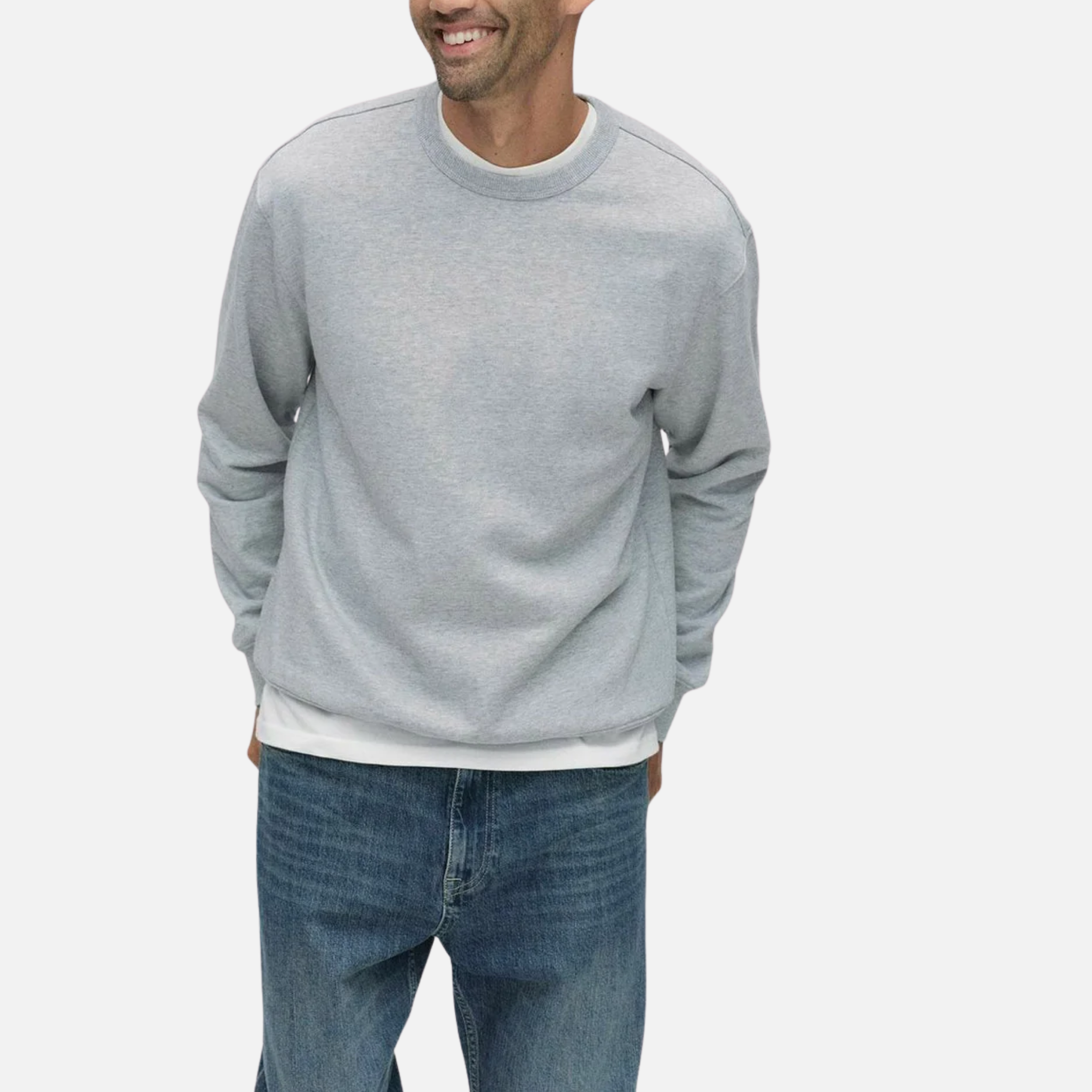 NolaKwin | Nowy Męski Jednoczęściowy Dres z Okrągłym Dekoltem i Swetrem