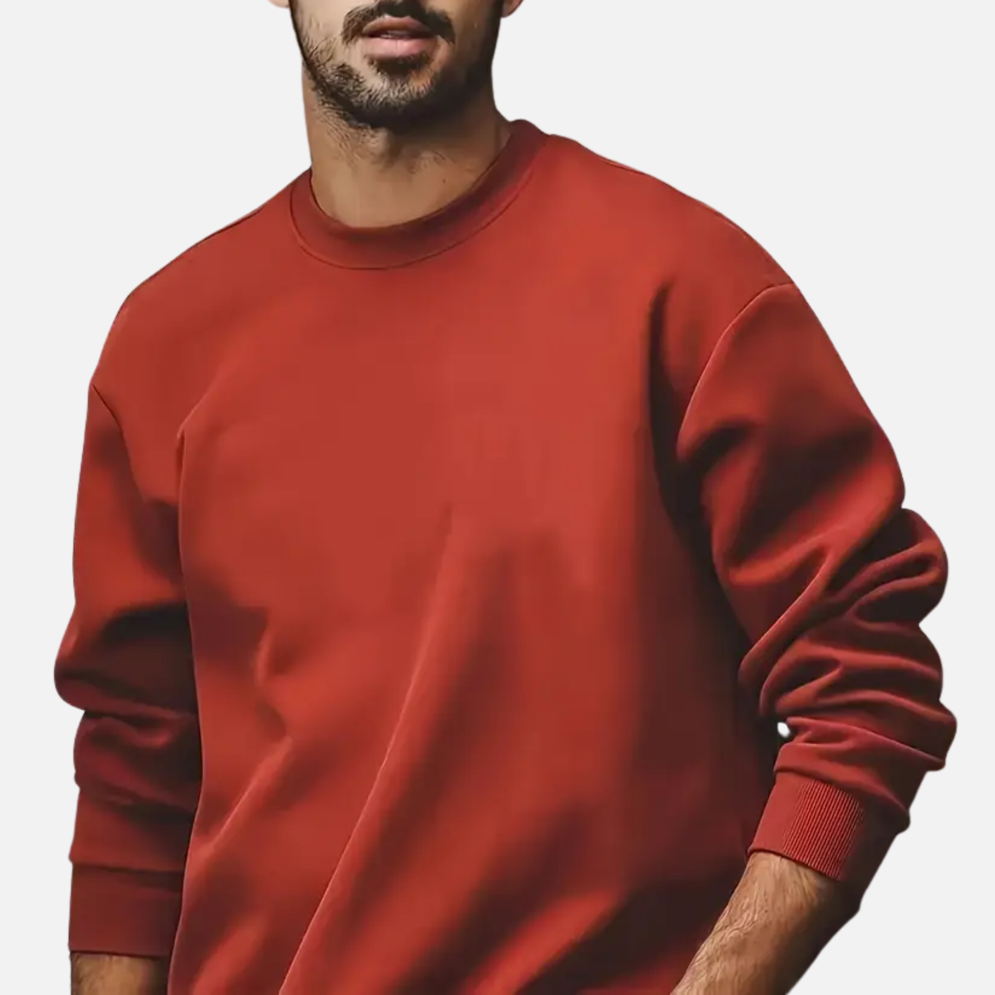 NolaKwin | Nowy Męski Jednoczęściowy Dres z Okrągłym Dekoltem i Swetrem