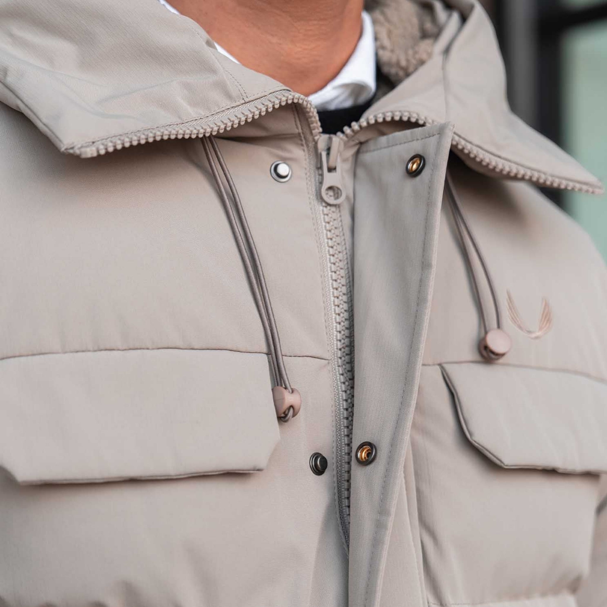 NolaKwin | Męska kurtka puchowa z długim rękawem na zimę