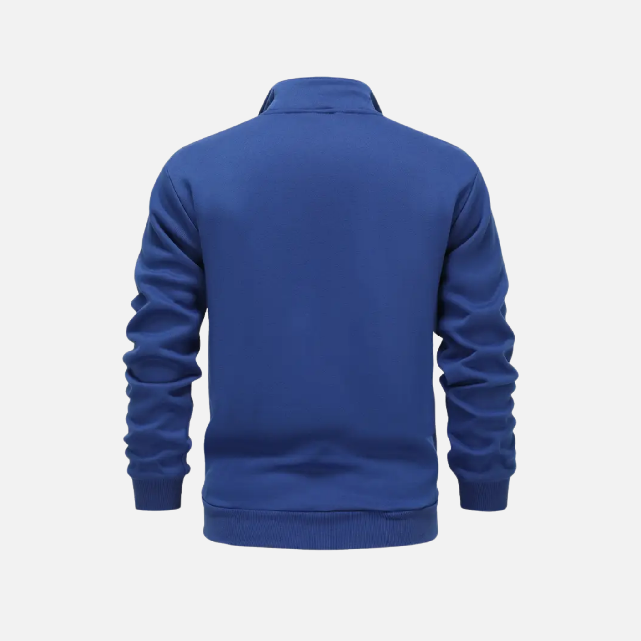 NolaKwin | Męska Jesienna Kurtka z Długim Rękawem i Zamkiem - Ciepła, Jednolita Kolorystyka