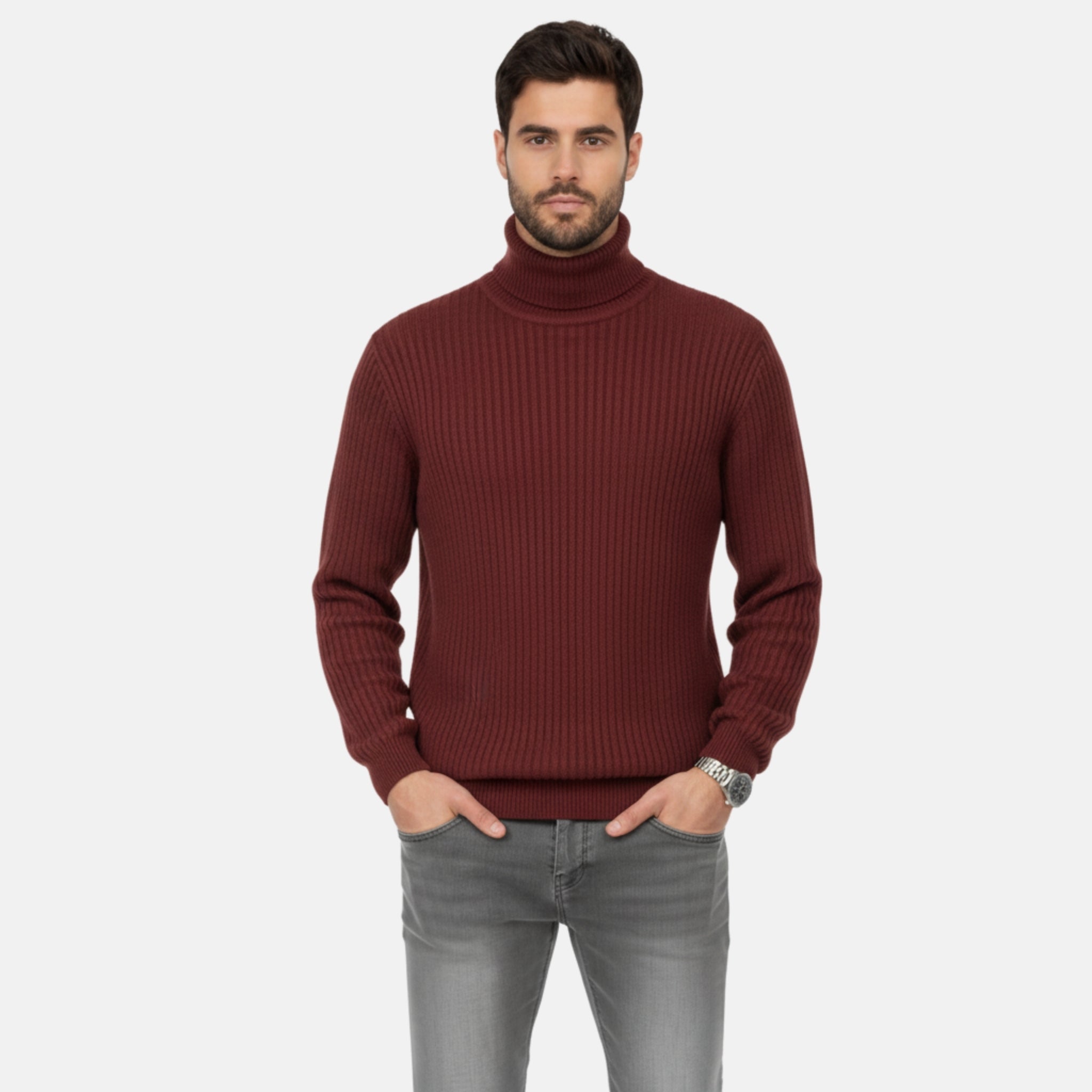 NolaKwin | Elegancki Męski Golf z Naturalnej Wełny