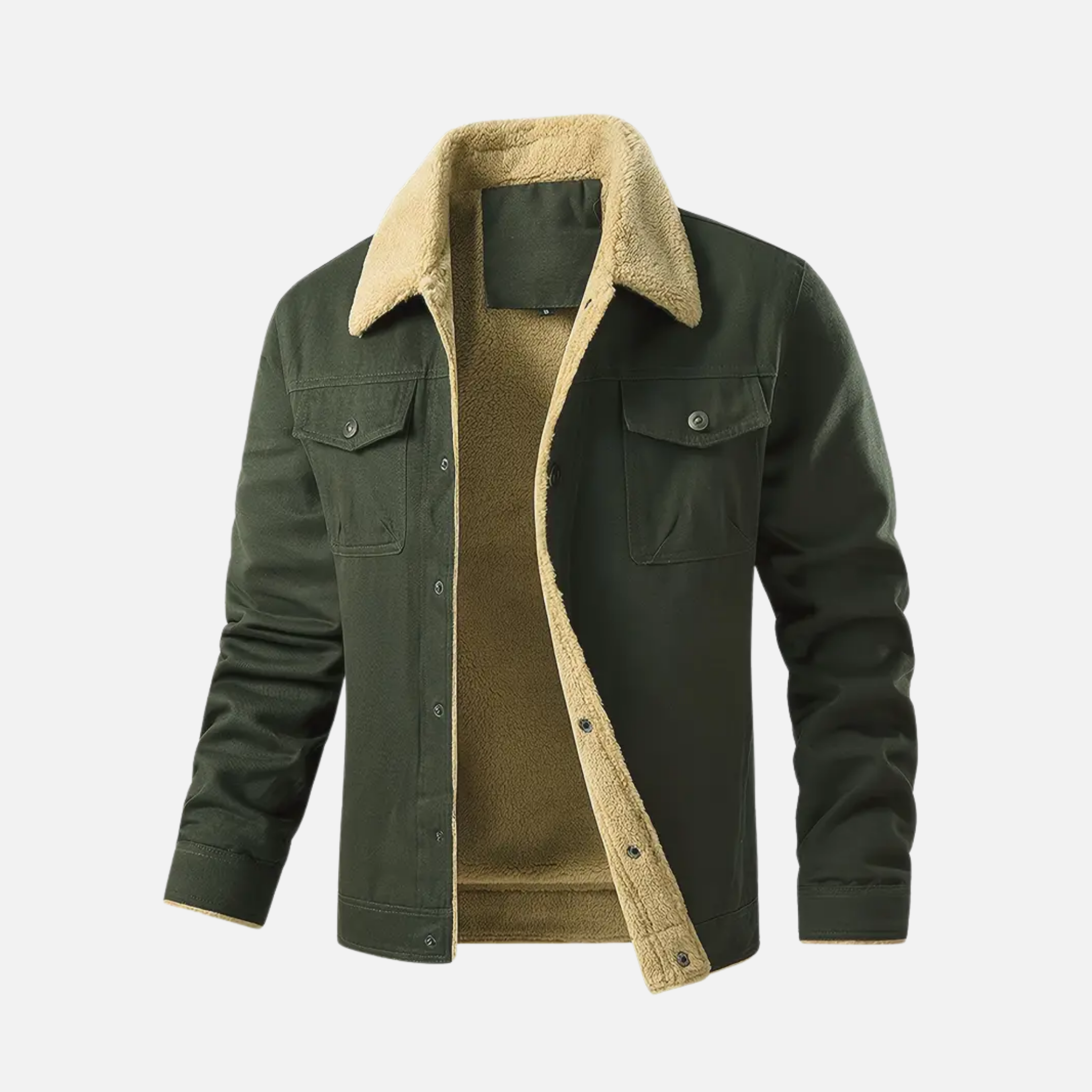 NolaKwin | Męska Gruba Fleece Kurtka na Jesień/Zimę - Casual Pluszowa