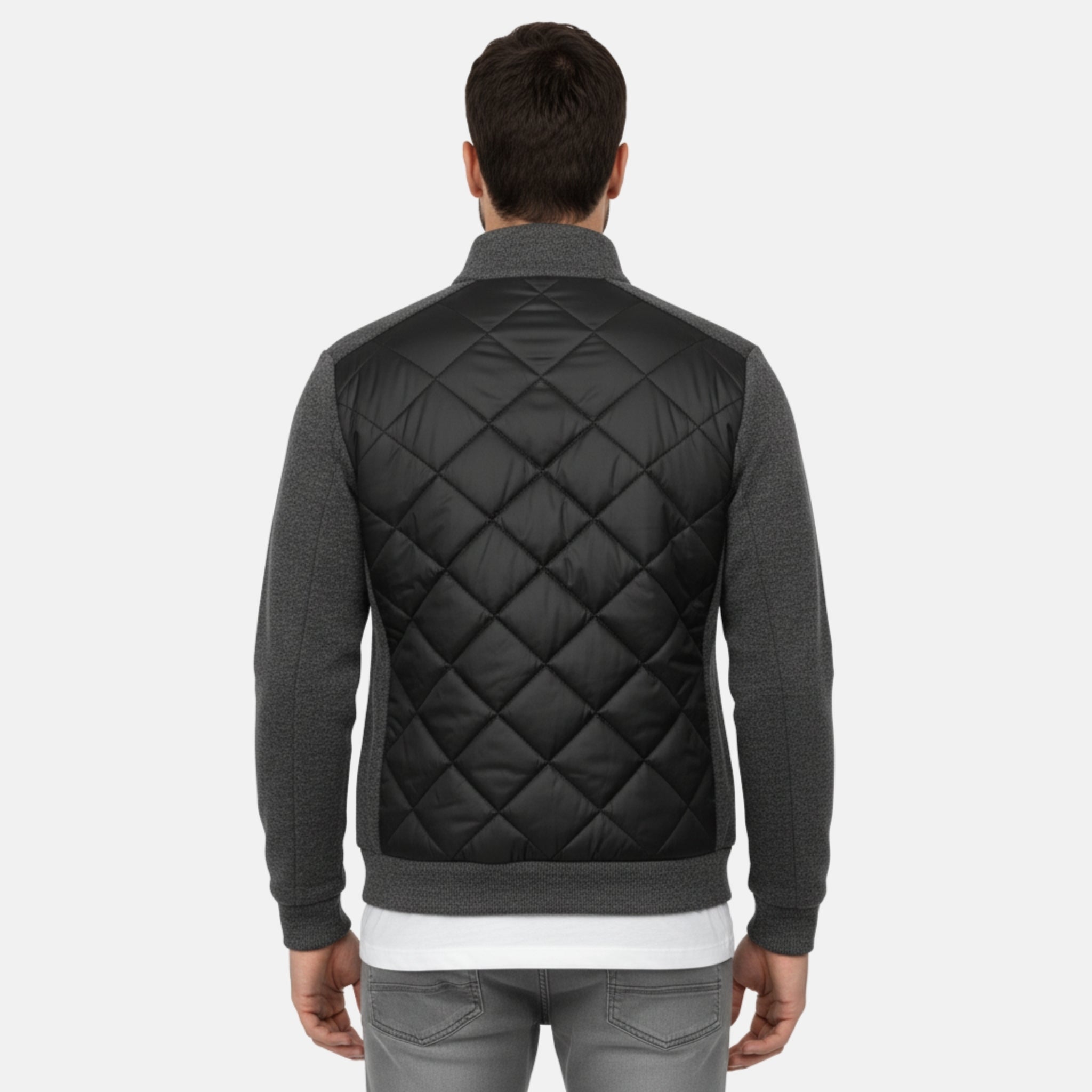 NolaKwin | Męski Zimowy Sweter - Przytulna Kurtka z Zamkiem i Stojącym Kołnierzem