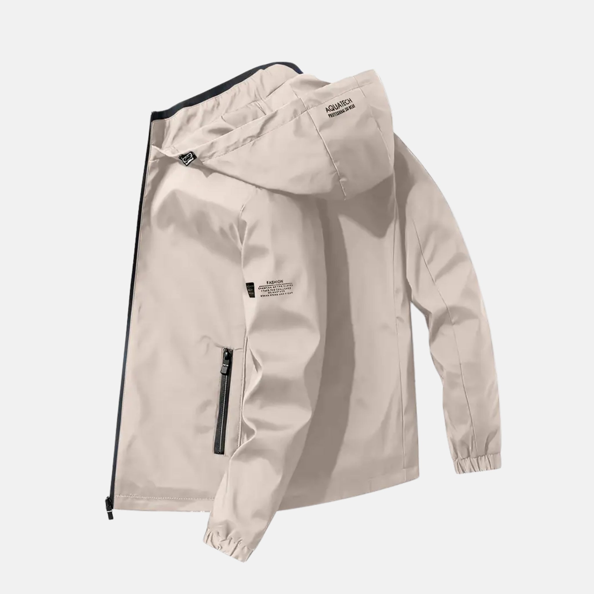 NolaKwin | Męska kurtka sportowa na wiosnę i jesień z kapturem i zamkiem, idealna na zewnątrz