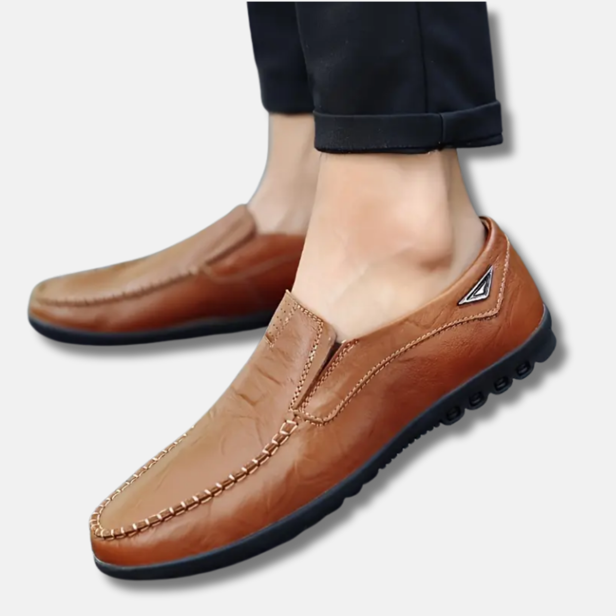 NolaKwin | Męskie Casual Loafers, Antypoślizgowe, Wygodne Wsuwane Buty Skórzane do Jazdy