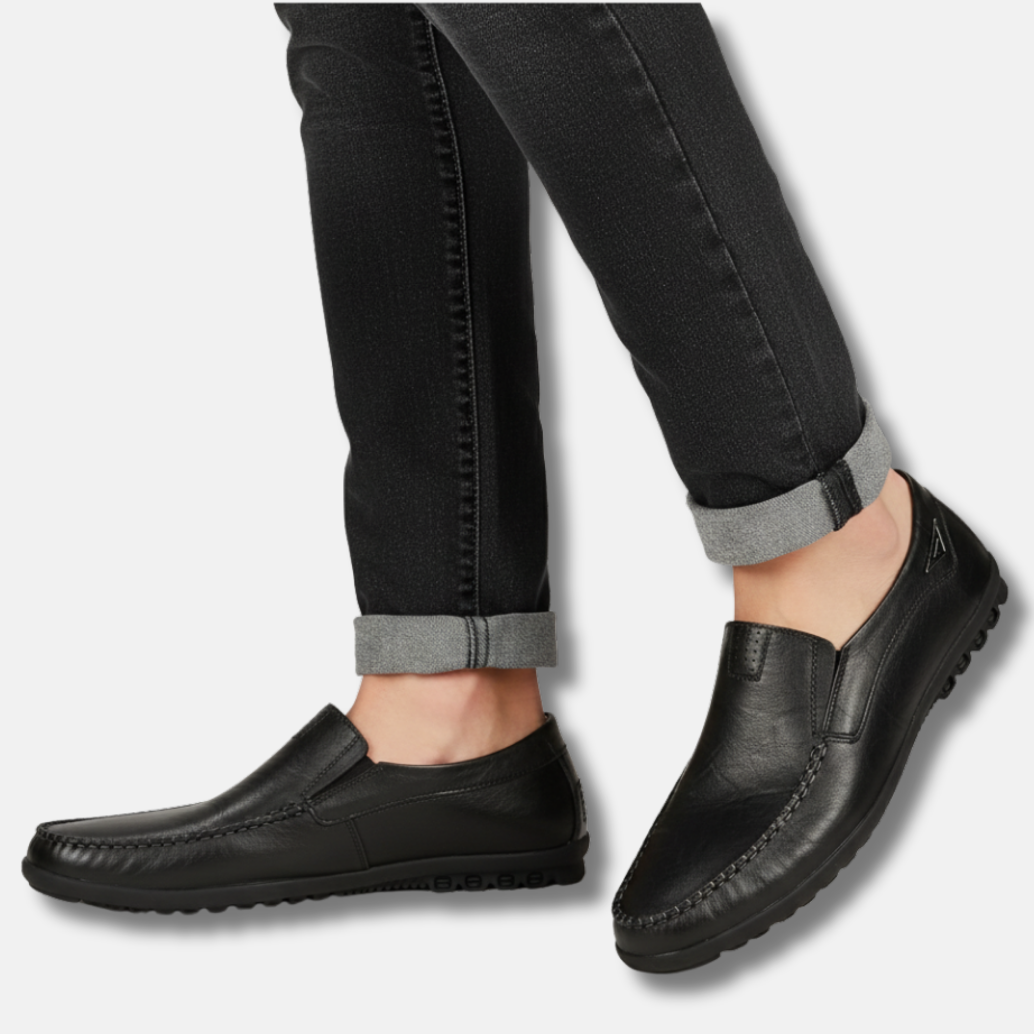 NolaKwin | Męskie Casual Loafers, Antypoślizgowe, Wygodne Wsuwane Buty Skórzane do Jazdy