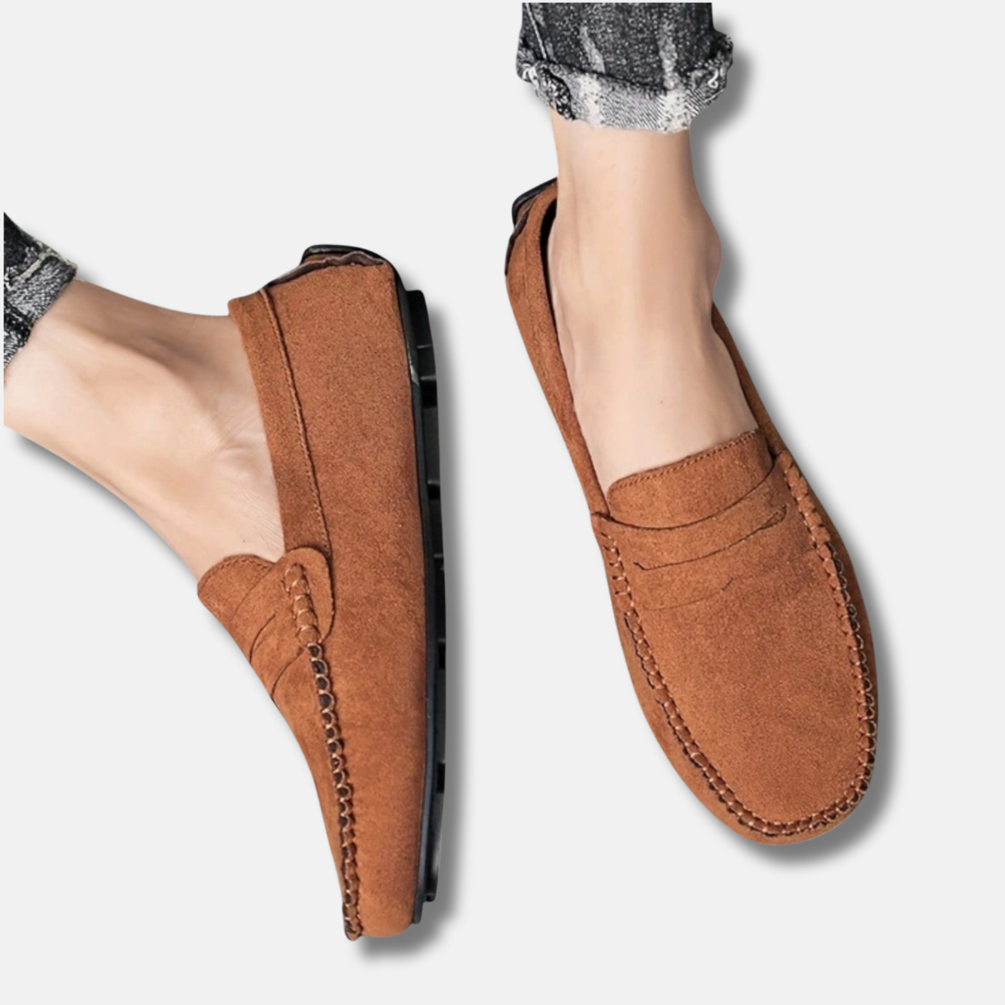 NolaKwin | Męskie Skórzane Mokasyny