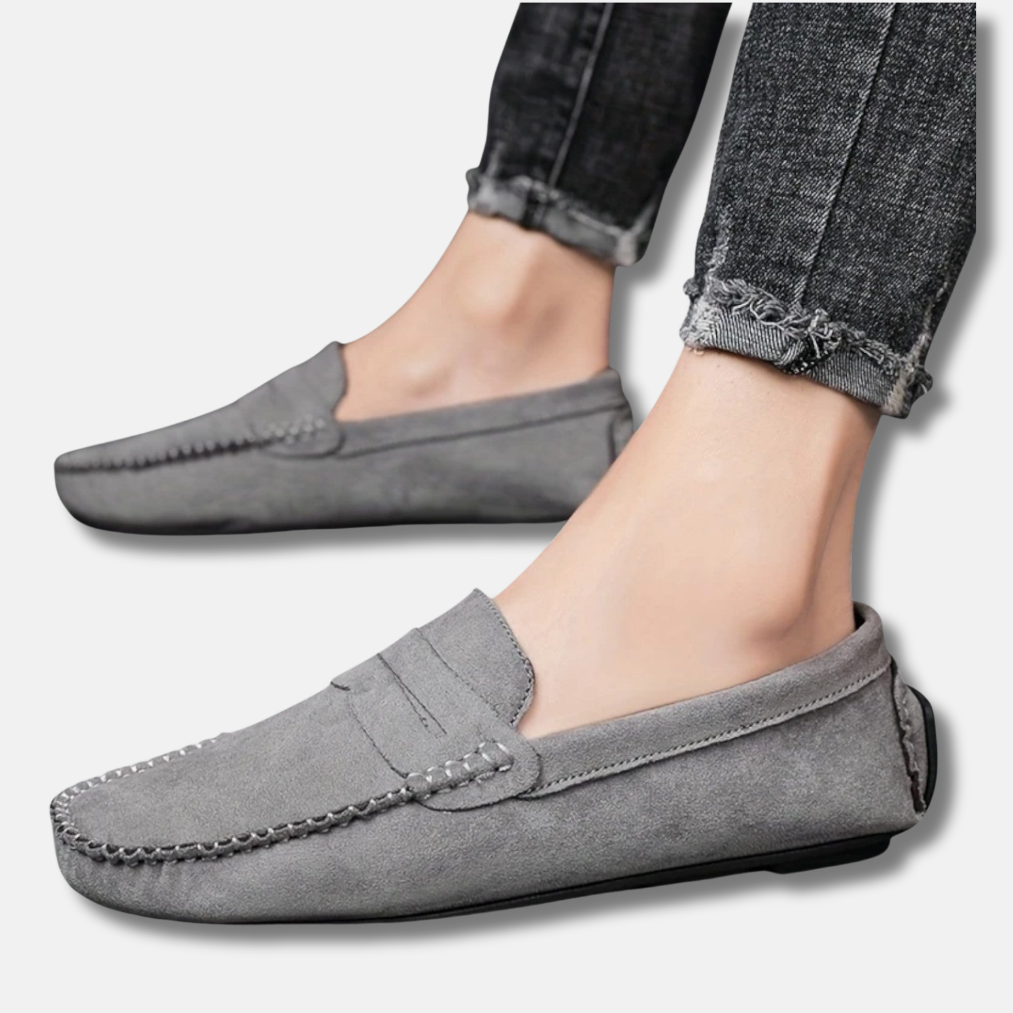 NolaKwin | Męskie Skórzane Mokasyny