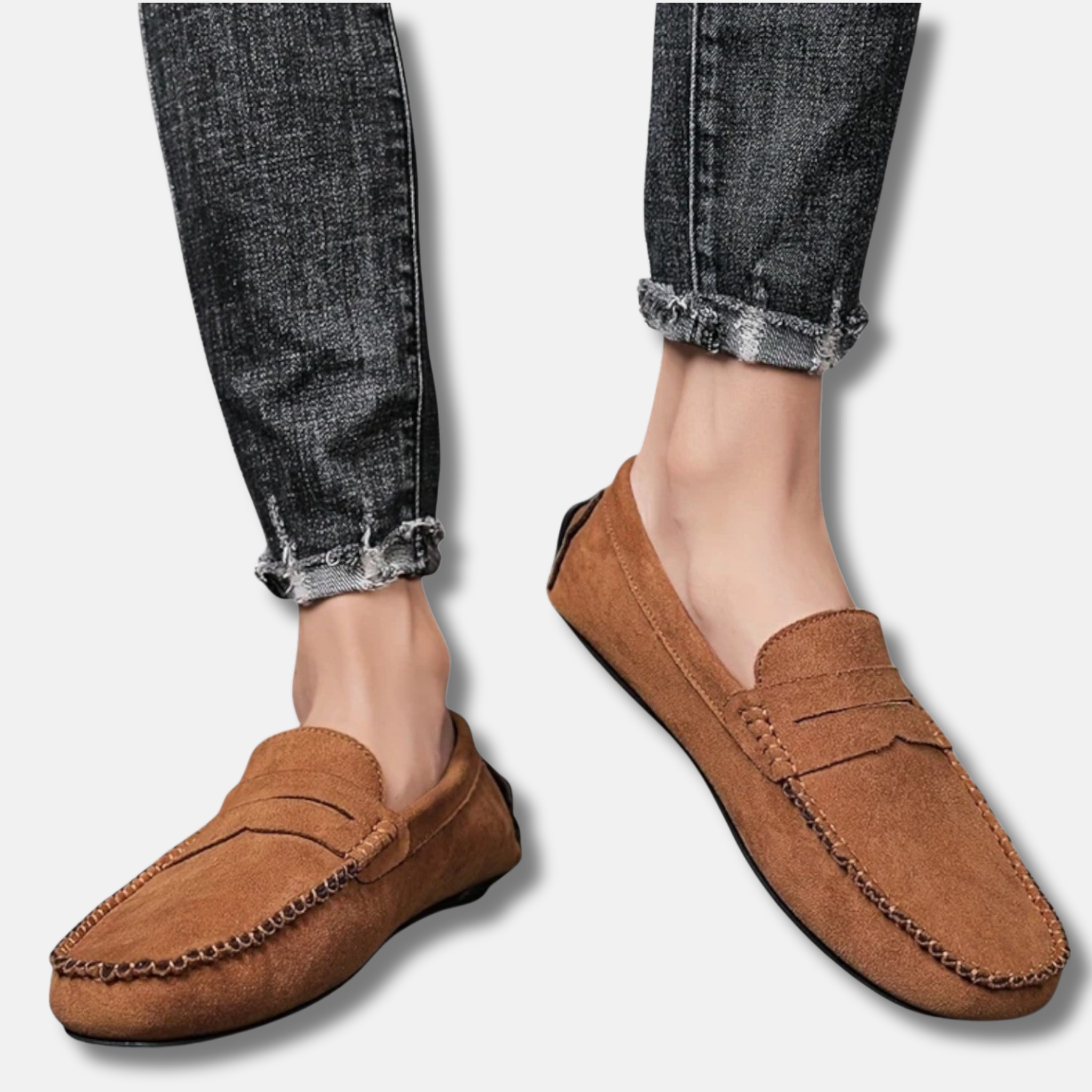 NolaKwin | Męskie Skórzane Mokasyny