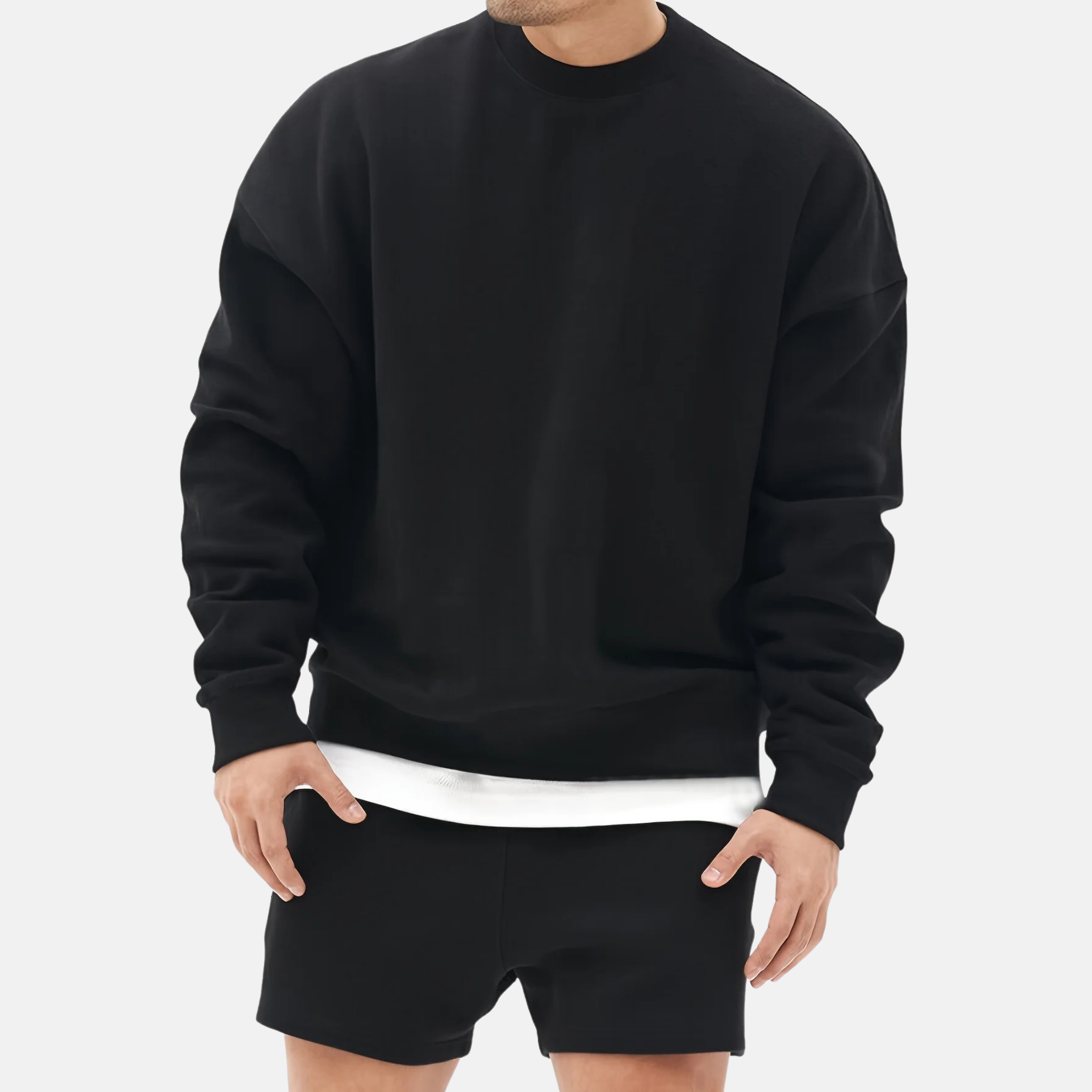 NolaKwin | Męska Moda - Nowoczesny Casual Trend - Kolorowy Gładki Sweter z Okrągłym Dekoltem