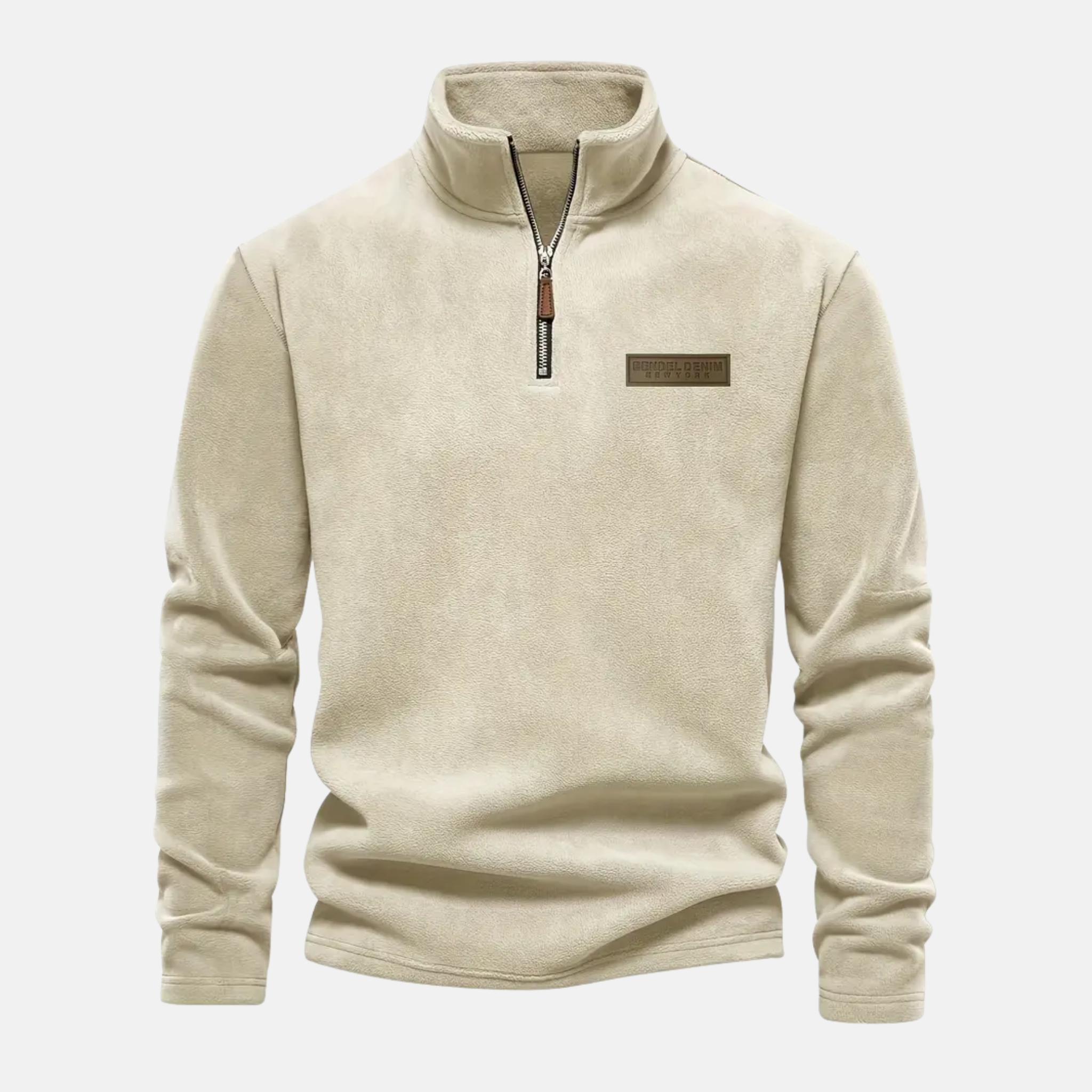 NolaKwin | Jesień Zima Ciepły Pulower Męski Casual Fleece Swetry Męskie Zamek