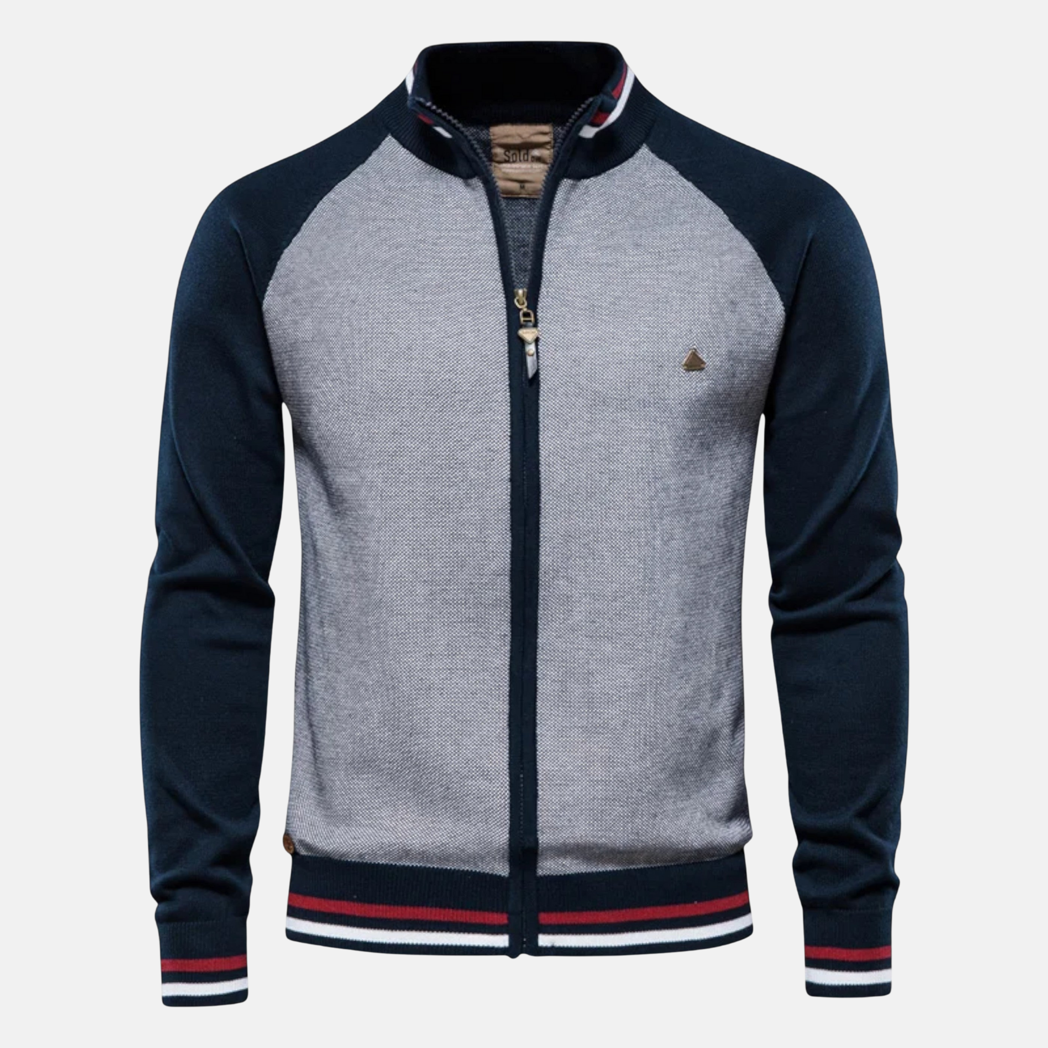 NolaKwin | Męski sweter z zamkiem – Heritage Bawełnowa Dzianina