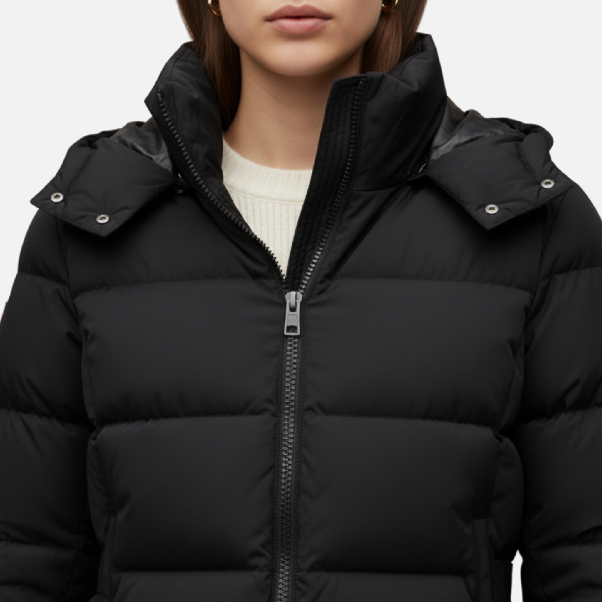 NolaKwin | Damska puchowa kurtka z paskiem, wodoodporna – Elegancka i stylowa