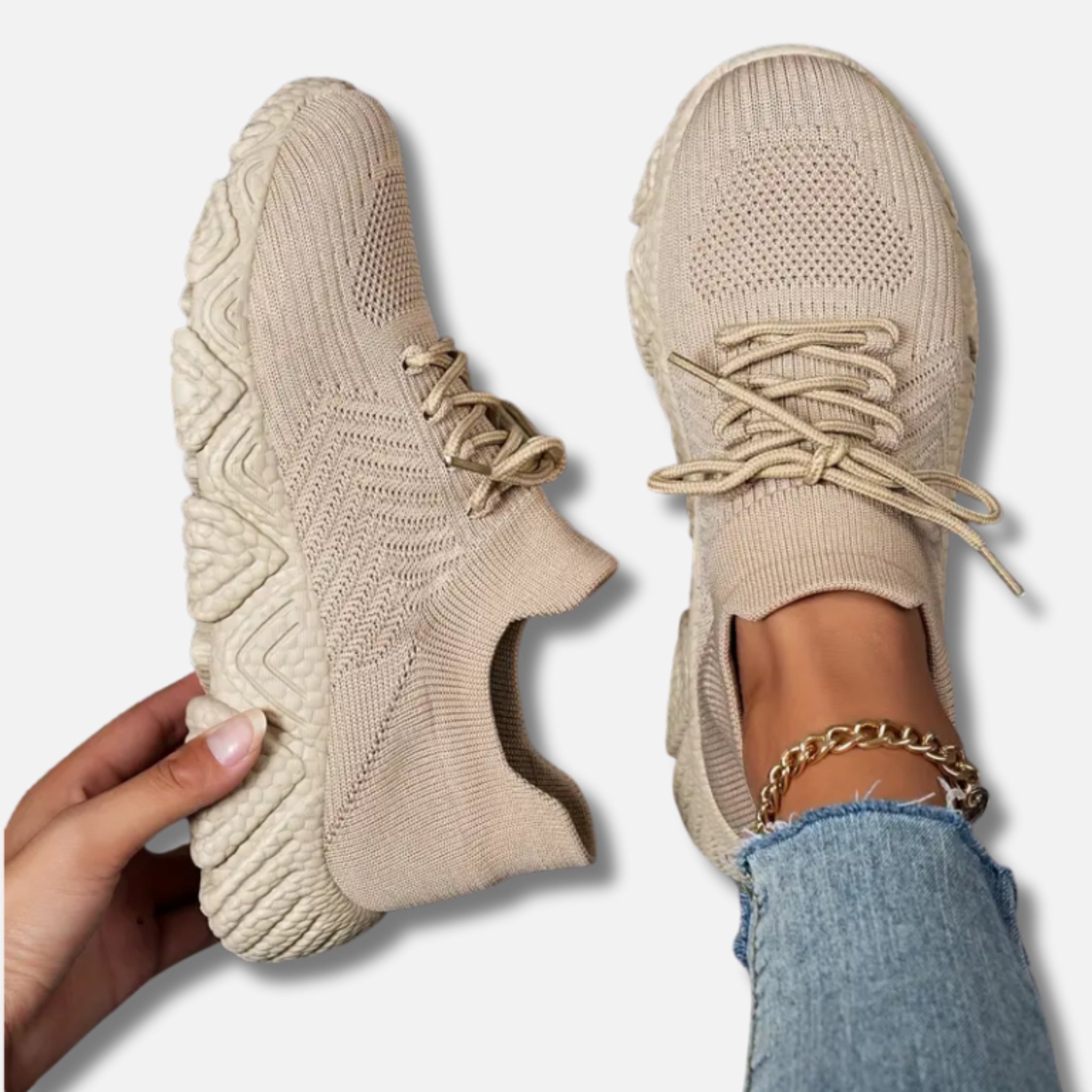 NolaKwin | Damskie Oddychające Sneakersy Casual z Sznurowaniem