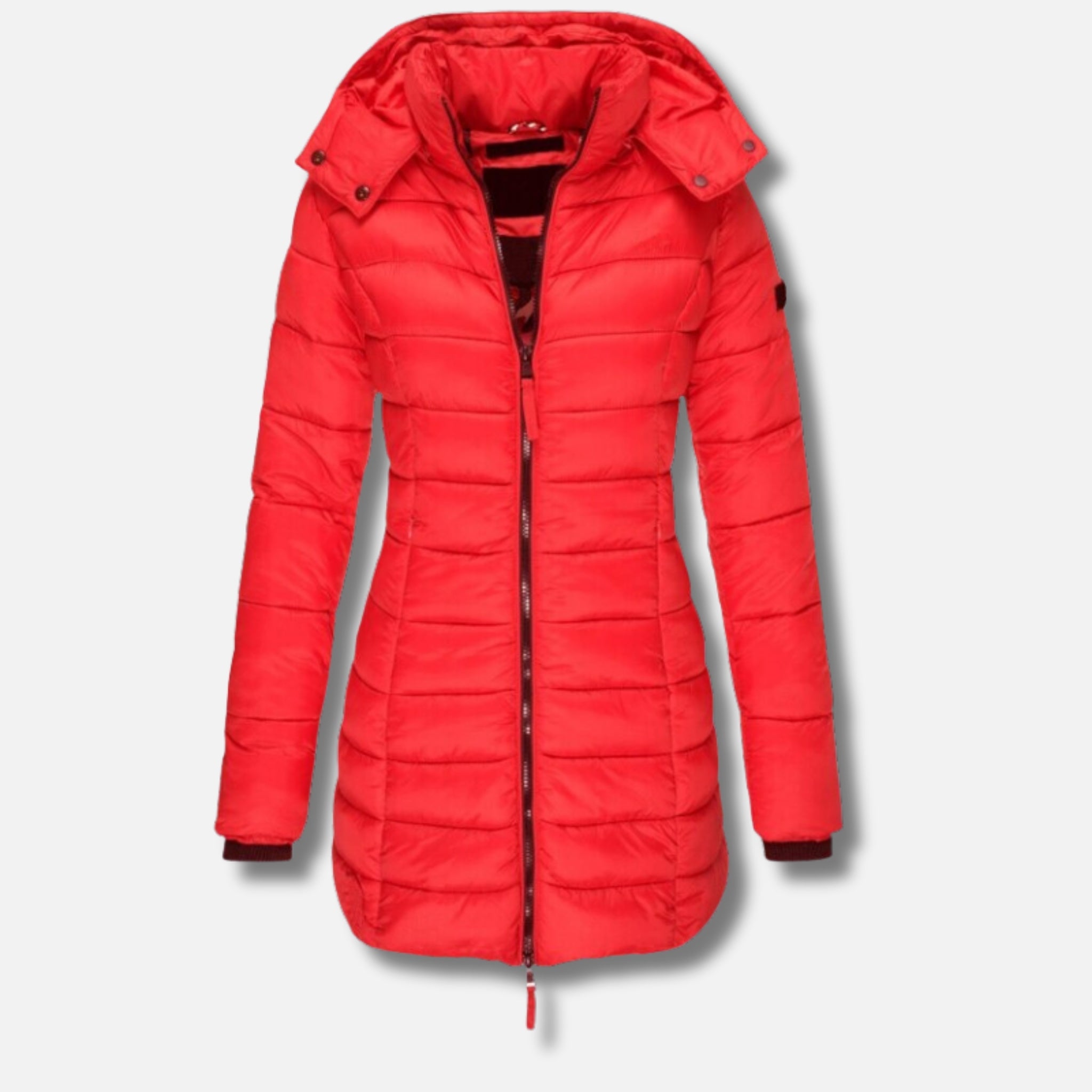 NolaKwin | Elegancki Zimowy Płaszcz do Kolan dla Kobiet – Stylowy i Ciepły na Chłodne Dni