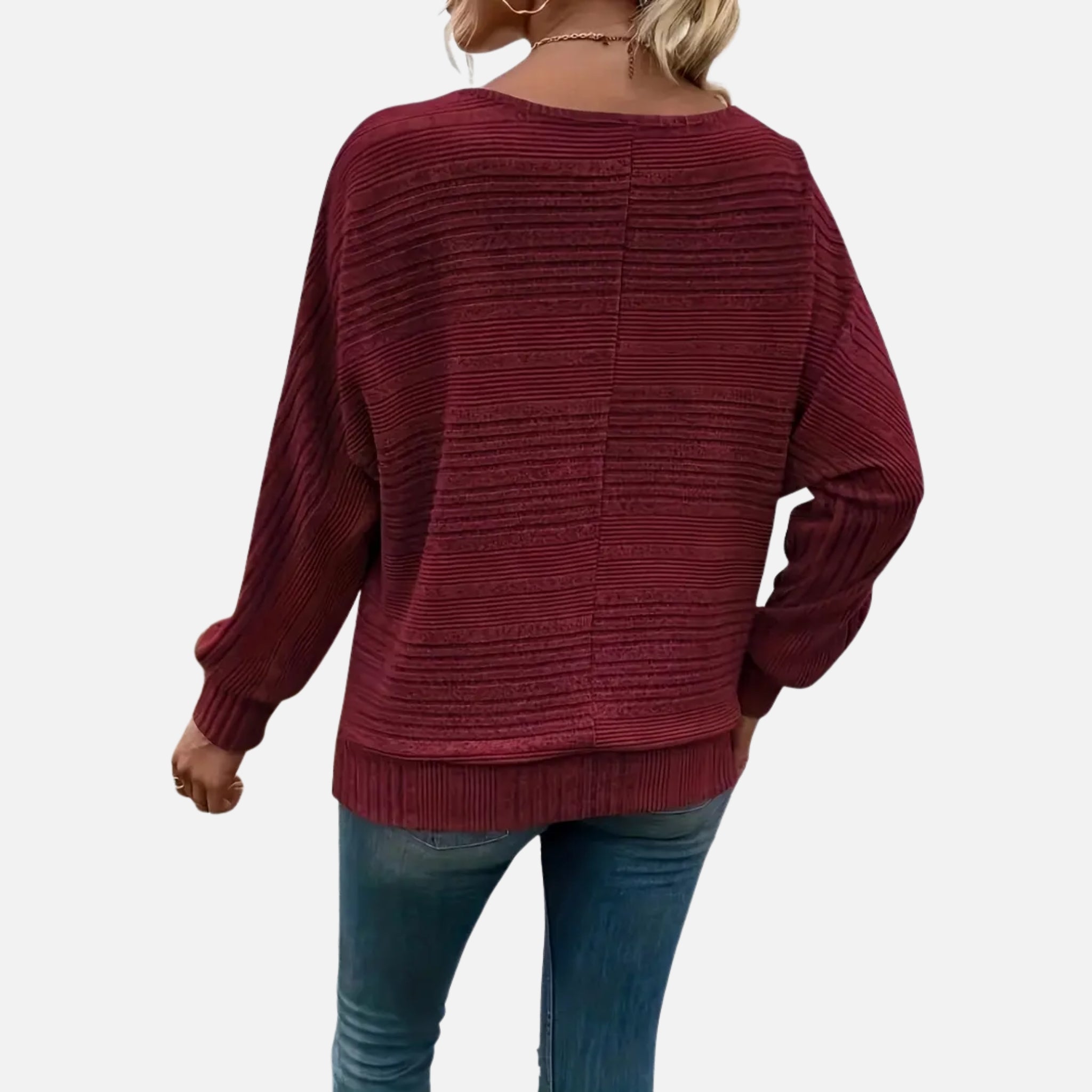 NolaKwin | Nowy, wygodny sweter na jesień i zimę w jednolitym kolorze, z długimi rękawami i okrągłym dekoltem