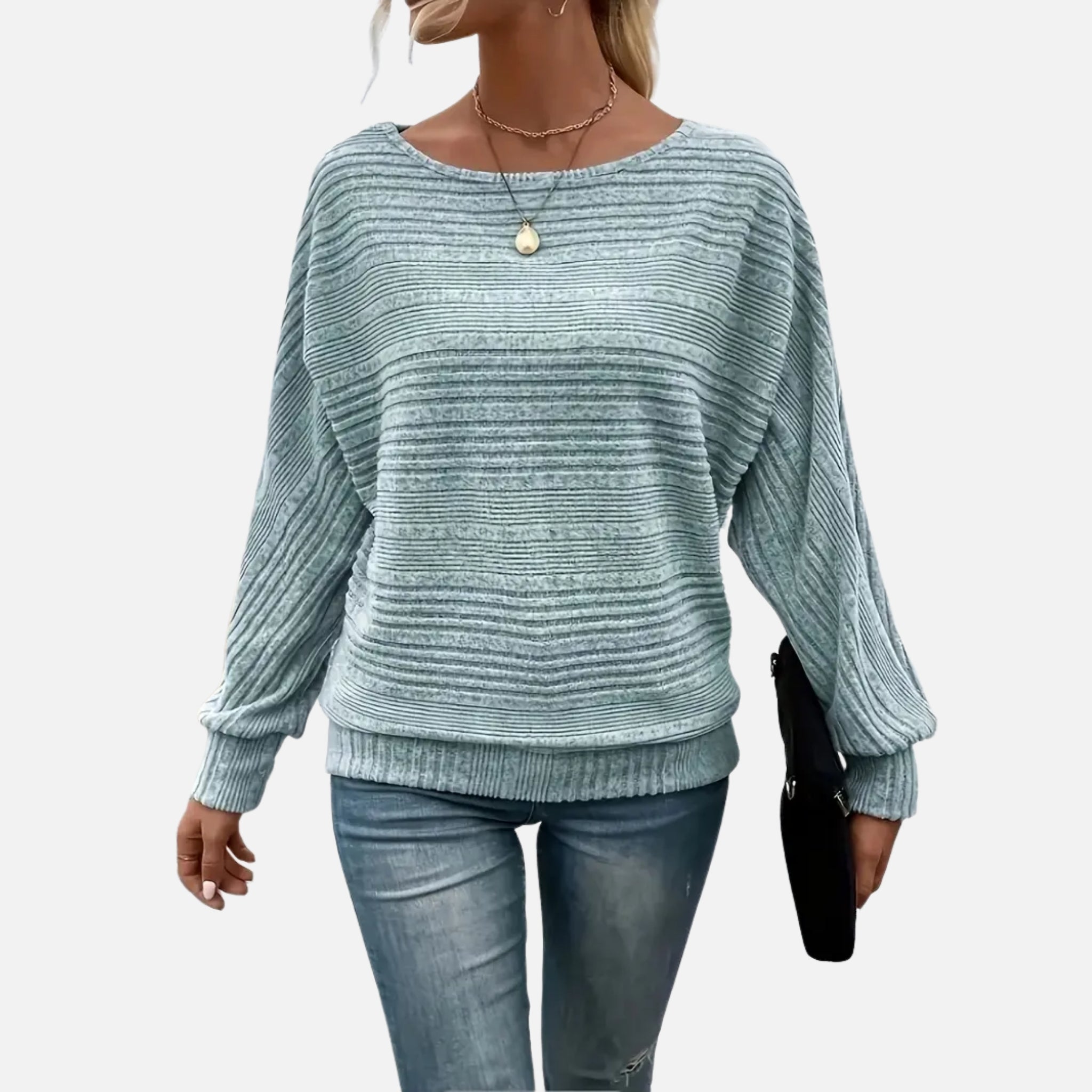 NolaKwin | Nowy, wygodny sweter na jesień i zimę w jednolitym kolorze, z długimi rękawami i okrągłym dekoltem