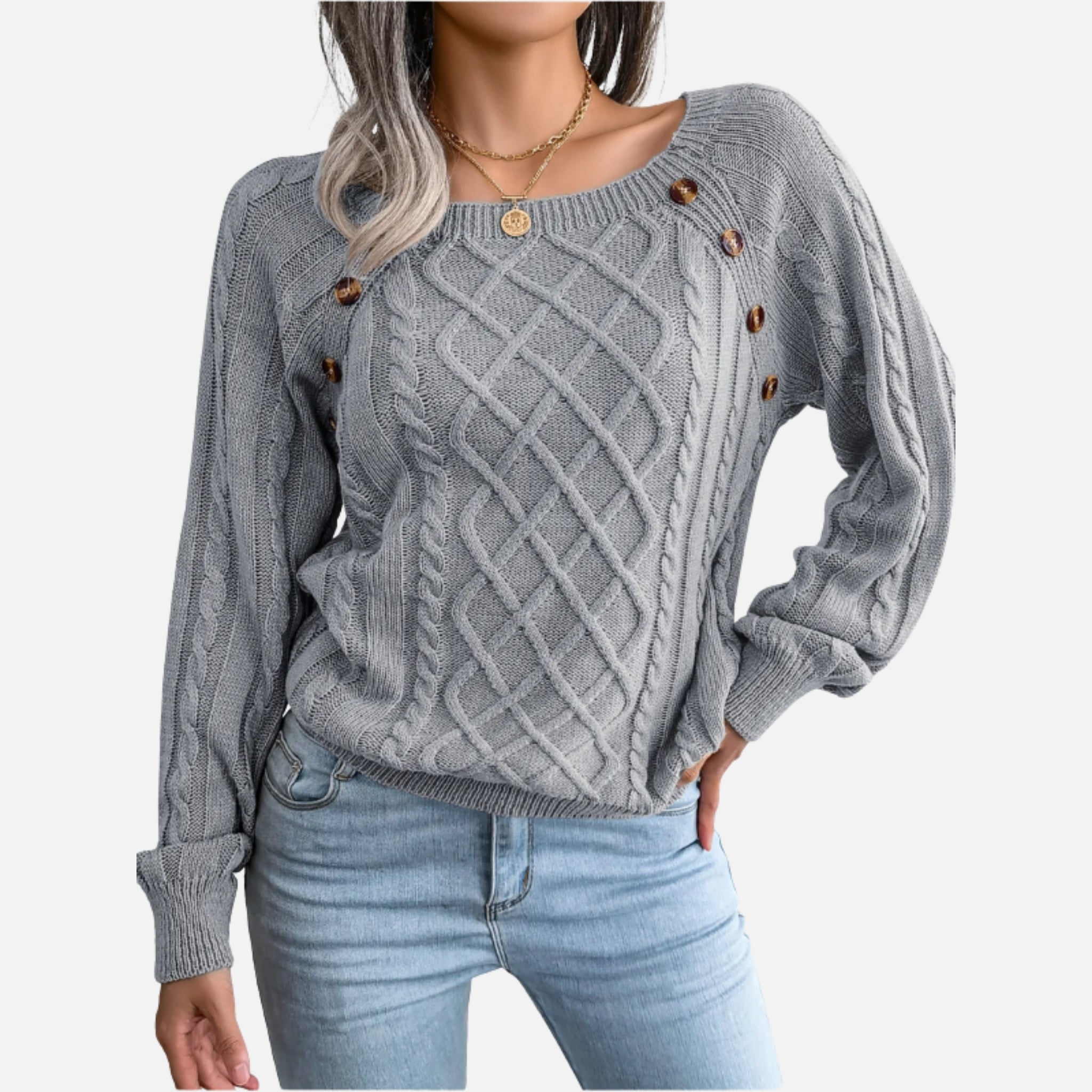 NolaKwin | Modny Dzianinowy Sweter Stylowy i Fajny