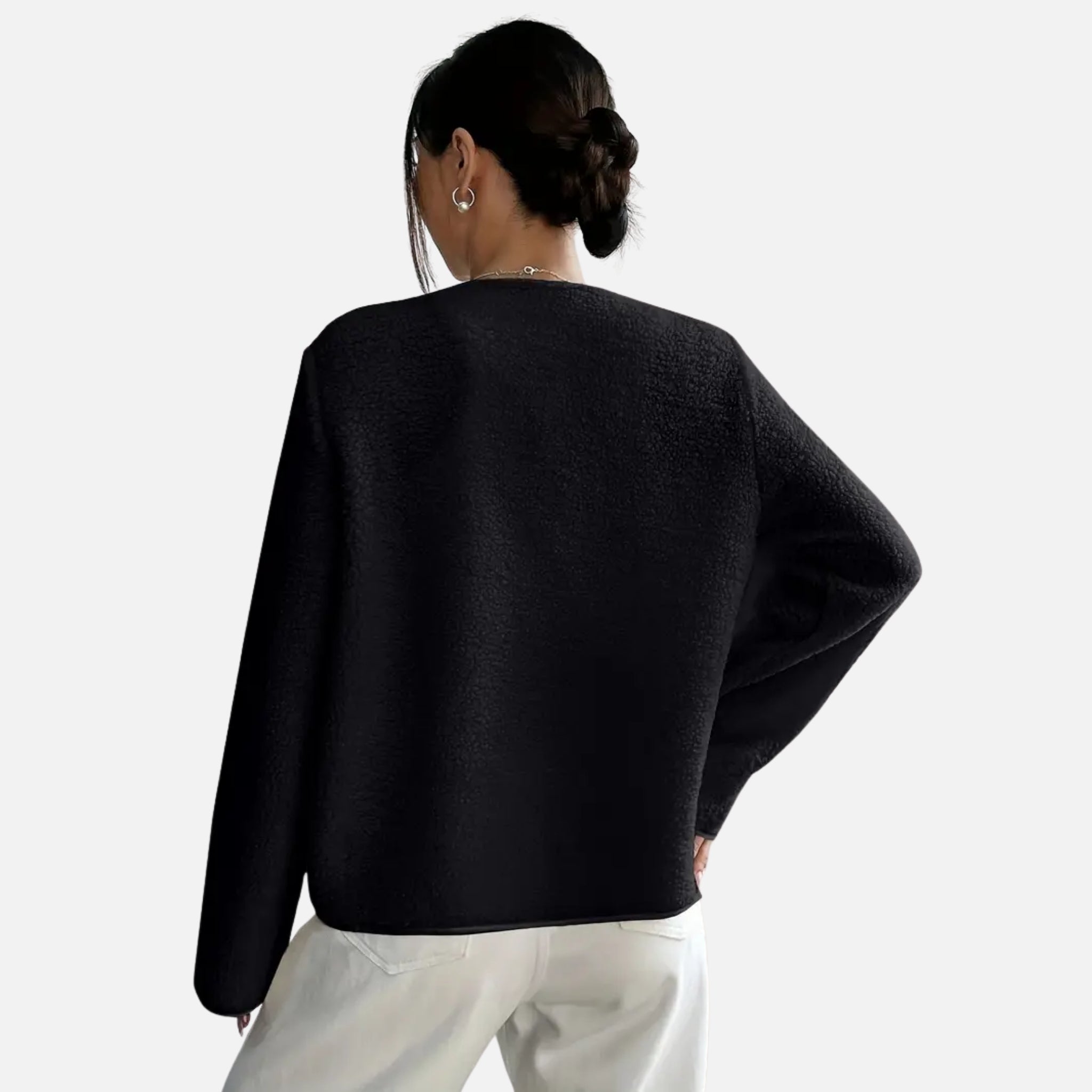 NolaKwin | Kurtka na jesień-zimę dla kobiet w rozmiarze plus - Stylowy jednolity kolor, nowoczesny design