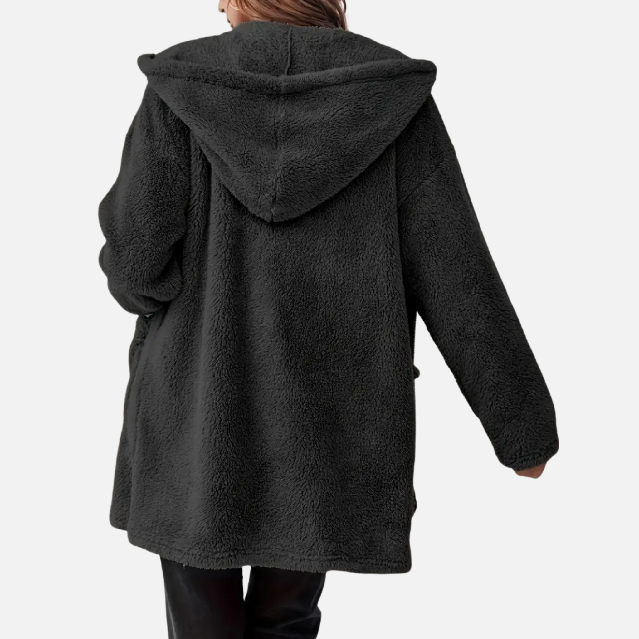 NolaKwin |  Damska Kurtka z Kapturem, Zamek, Długi Rękaw, Idealna na Jesień i Zimę, Bawełniany