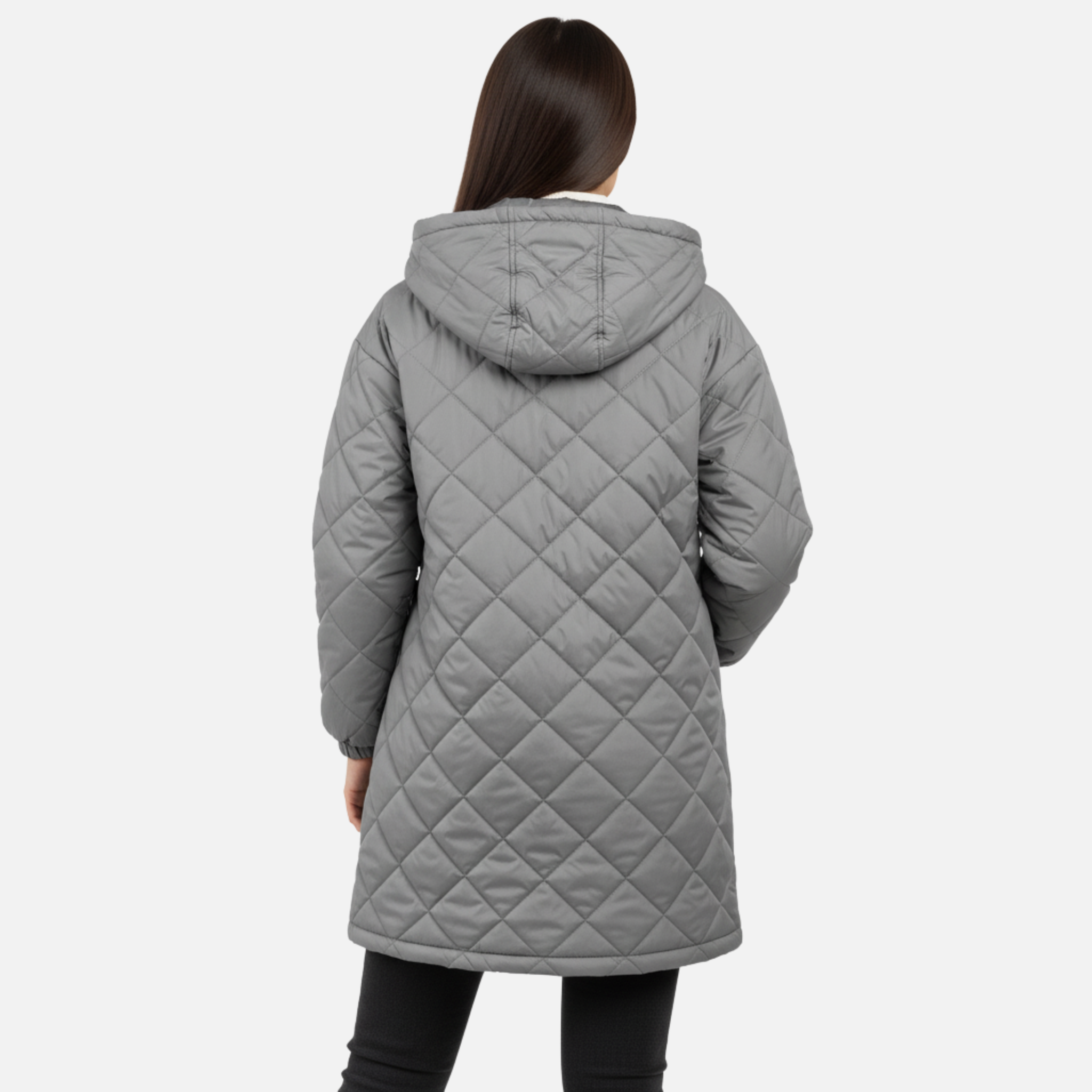 NolaKwin | Kobieca Zimowa Kurtka z Kapturem - Ciepła Parka z Wełnianą Izolacją