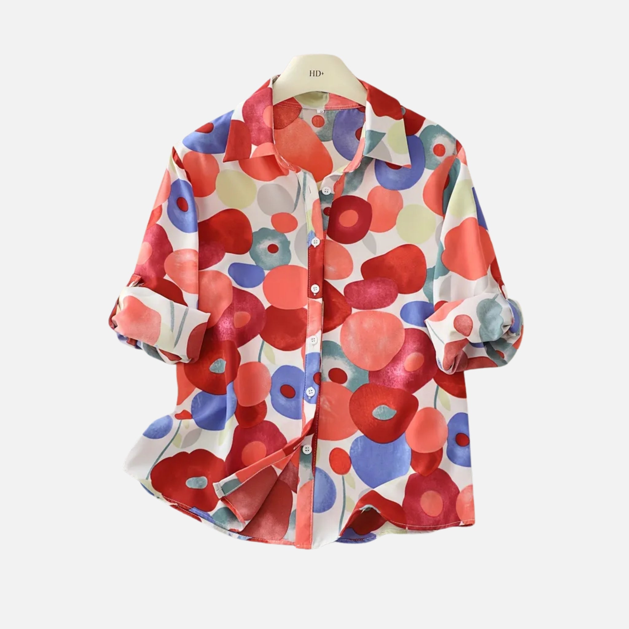 NolaKwin | Stylowa elegancka jesienna bluzka kwiatowa damska